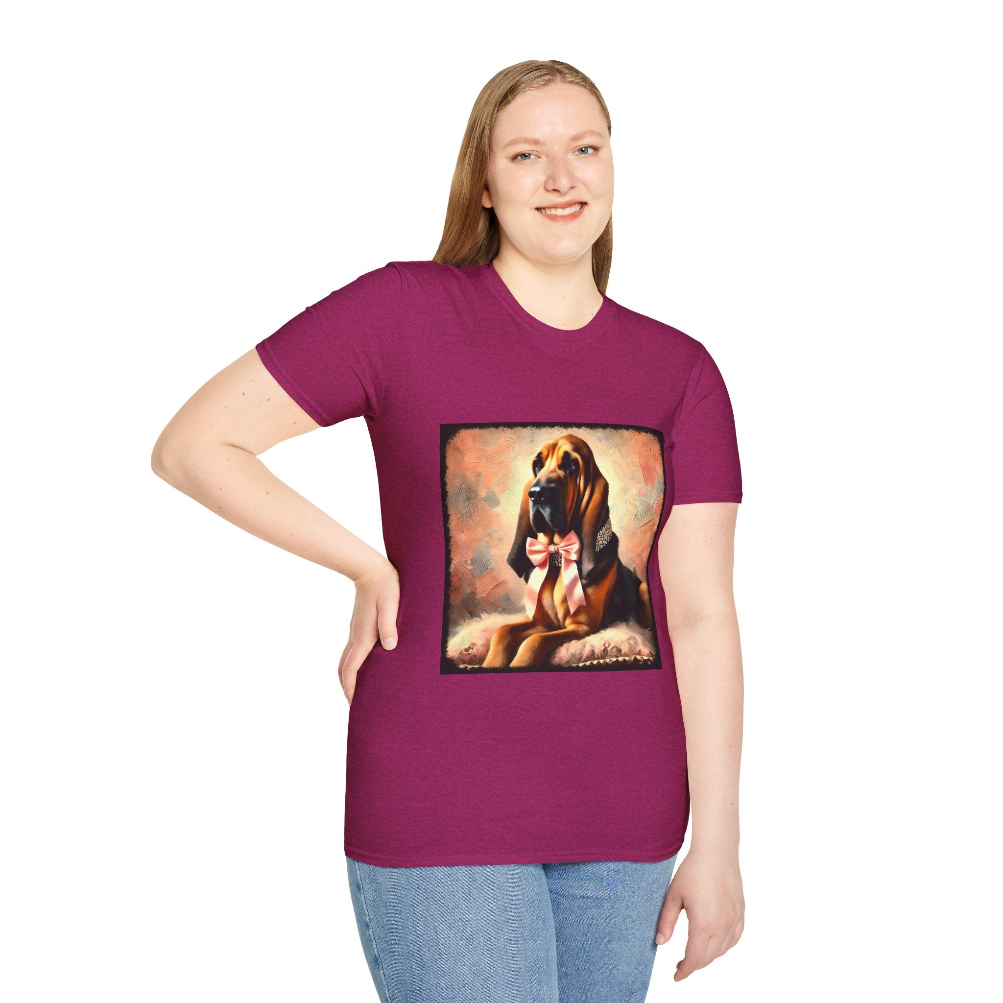 Bloodhound Poised Classic | Unisex Dog T-Shirt