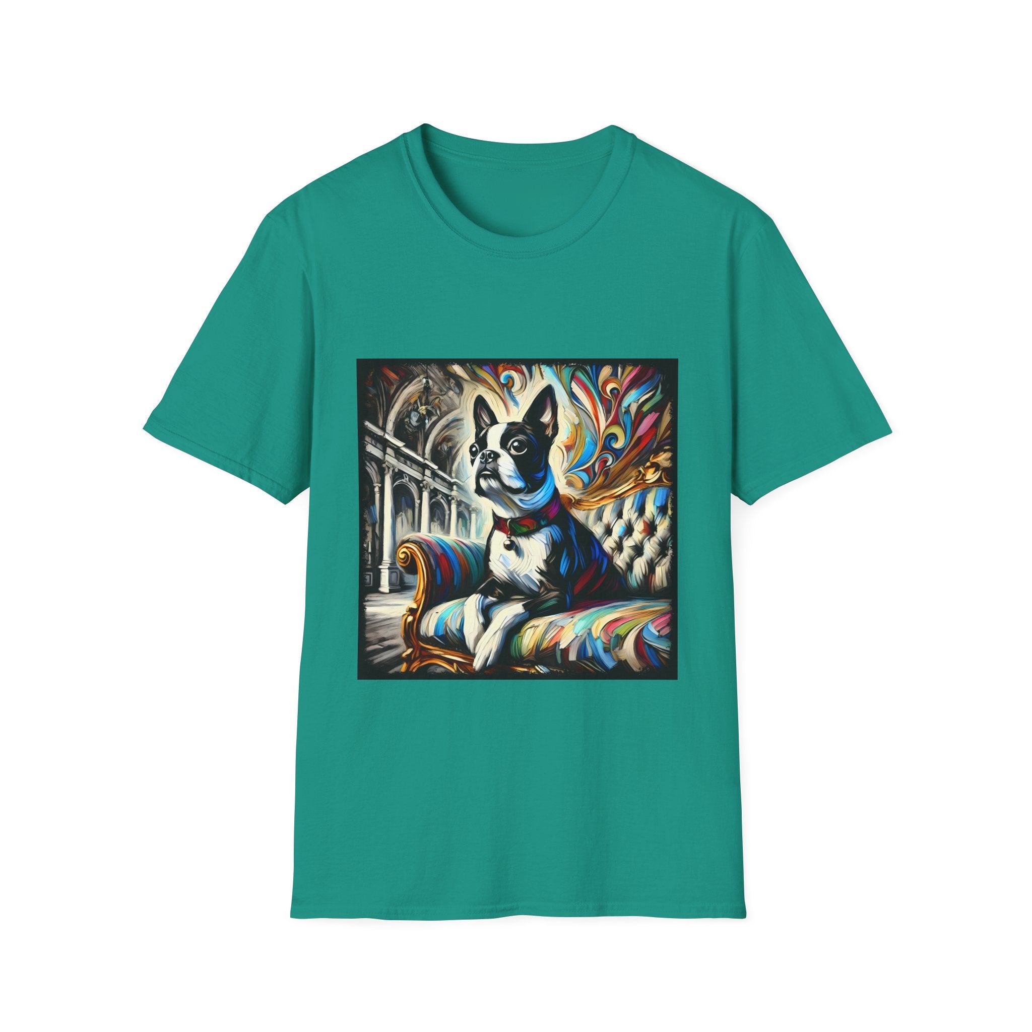 Boston Terrier Bold Swirl | Unisex Dog T-Shirt