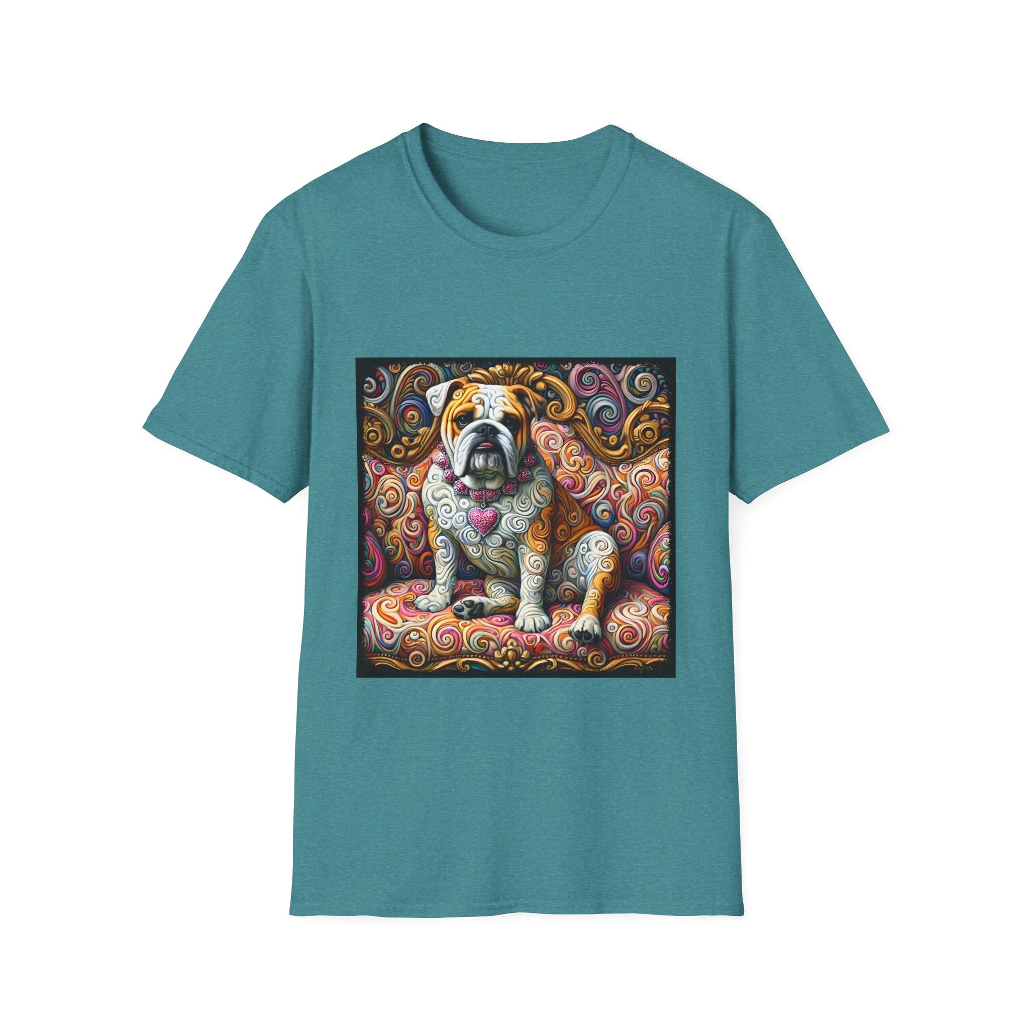 Bulldog Pink Diamond Swirl | Unisex Dog T-Shirt