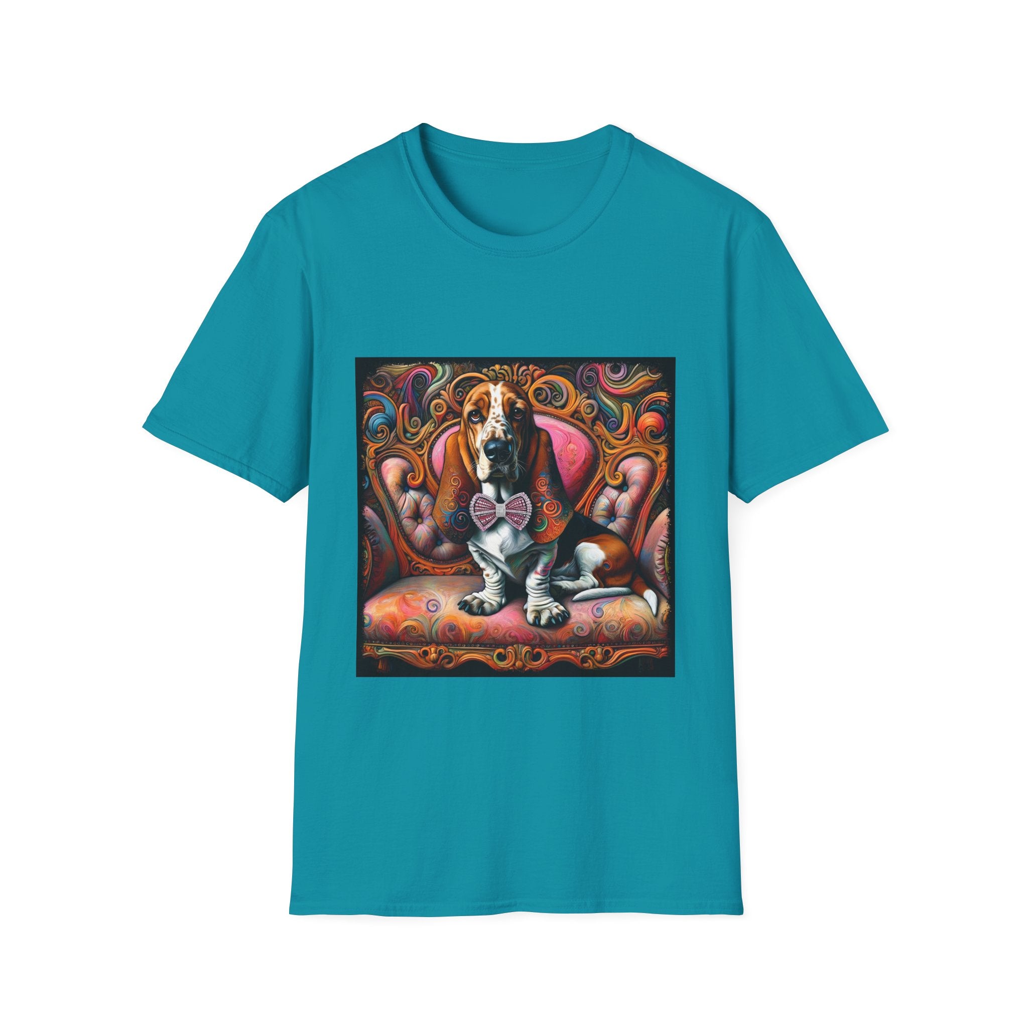 Basset Hound Vivid Swirl | Unisex Dog T-Shirt