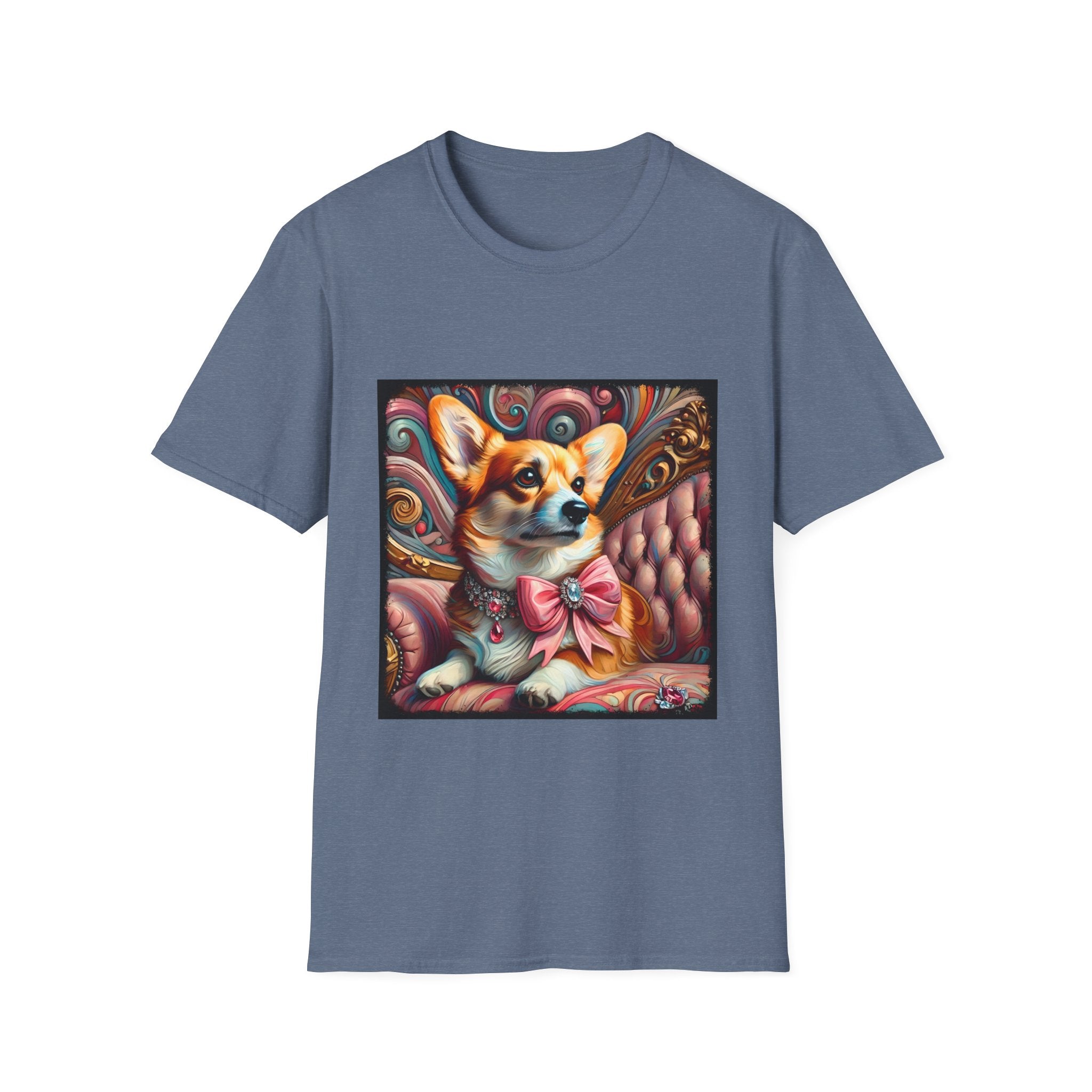 Pembroke Welsh Corgi Pink Swirl | Unisex Dog T-Shirt