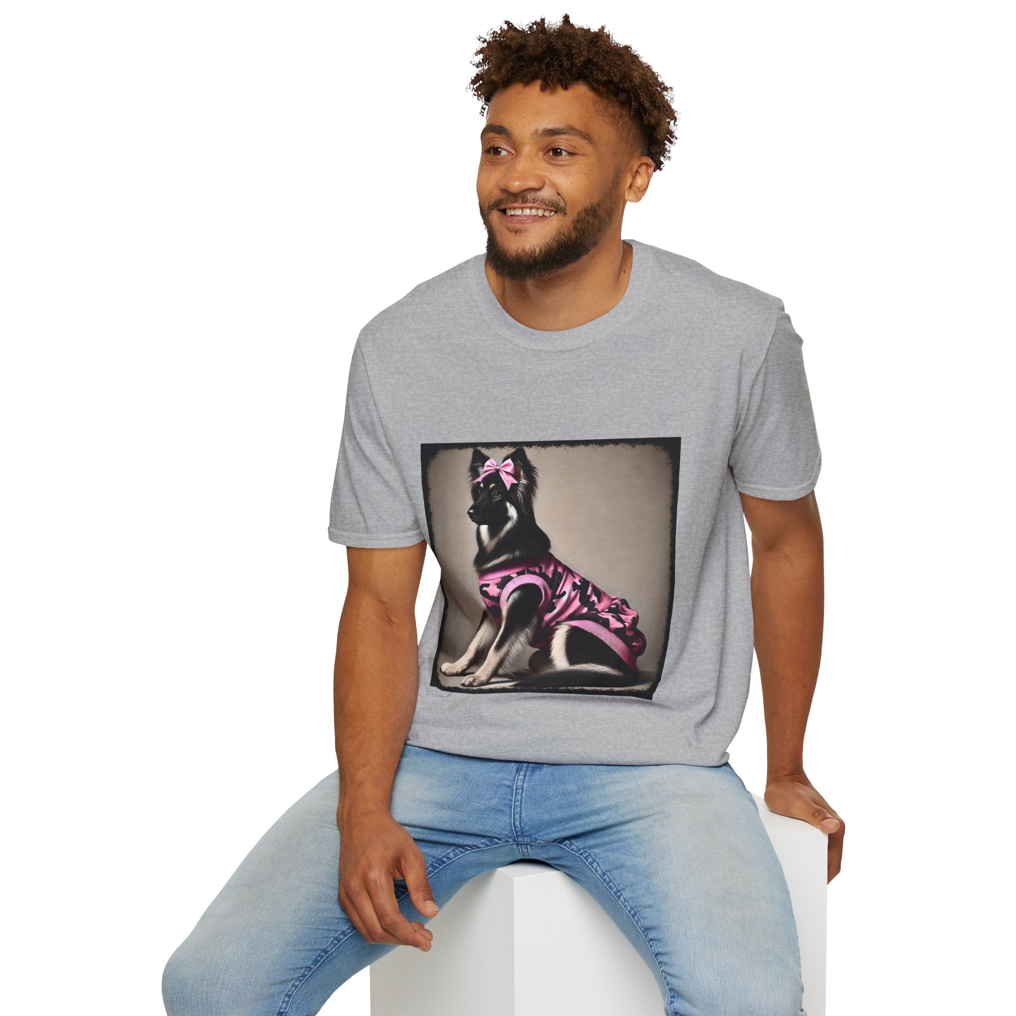 German Shepherd Pink Camo Cutie | Unisex Dog T-Shirt