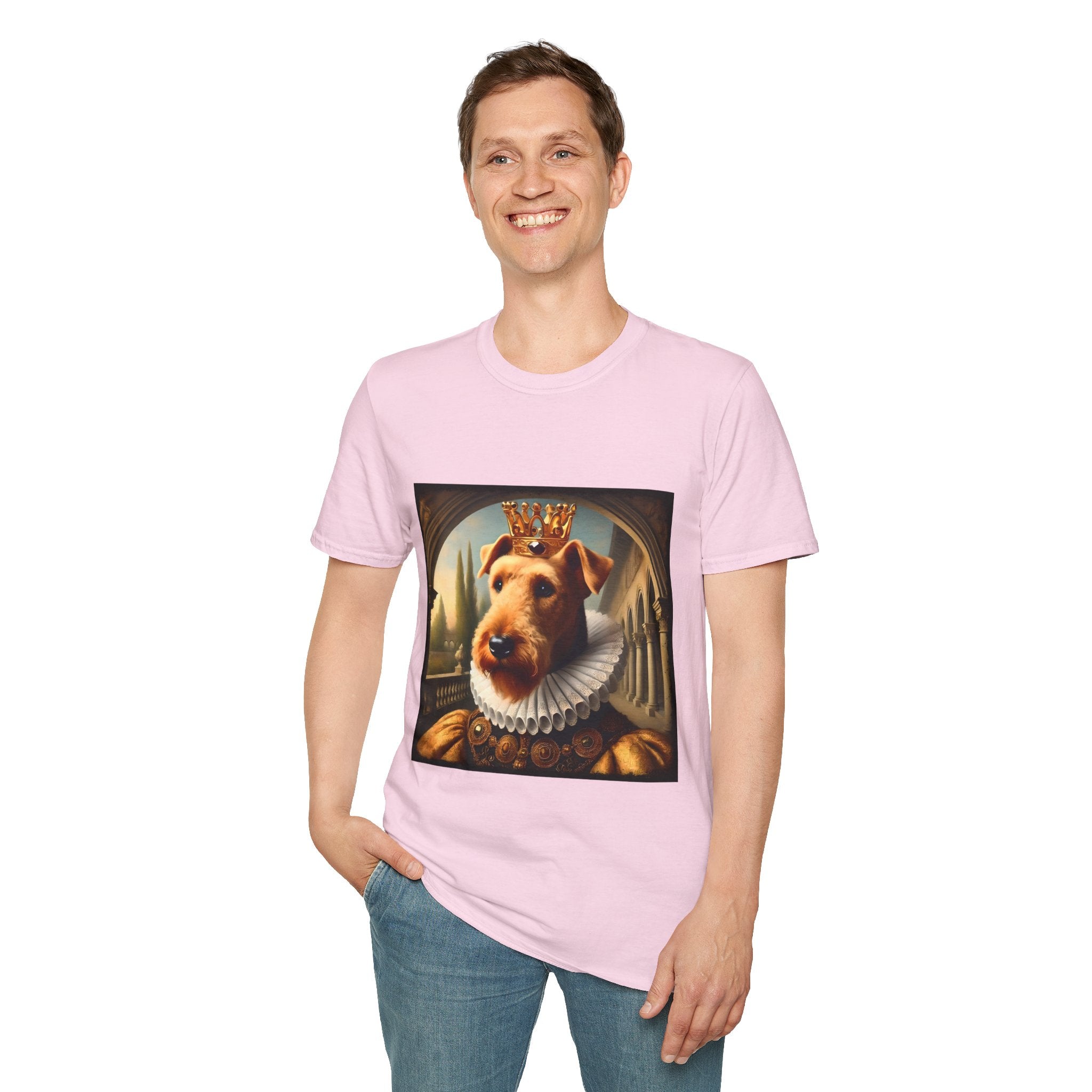 Airedale Terrier Crowned Gent | Unisex Dog T-Shirt