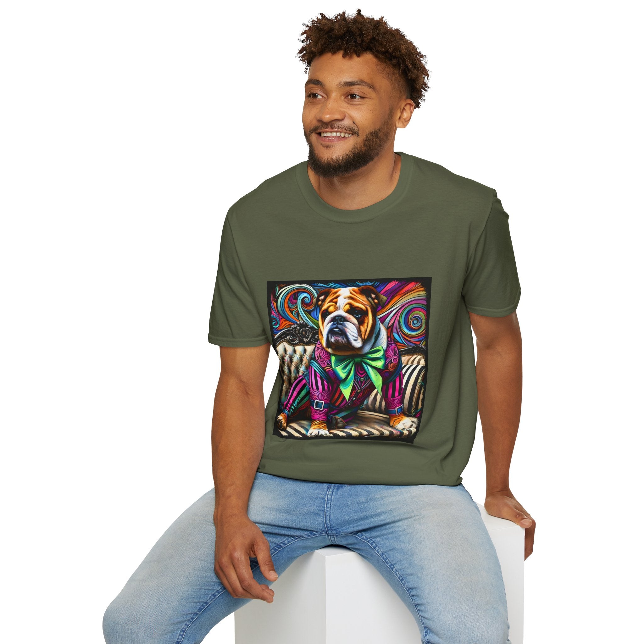 Bulldog Bold Rocker | Unisex Dog T-Shirt