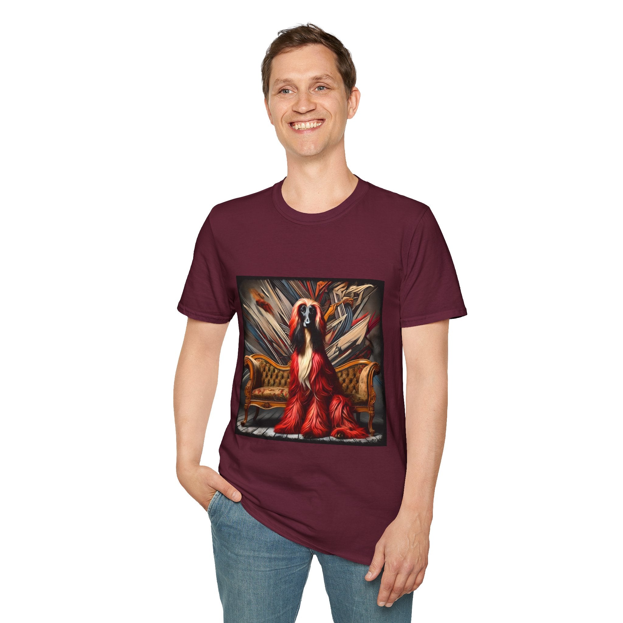 Afghan Hound Red Rebel | Unisex Dog T-Shirt