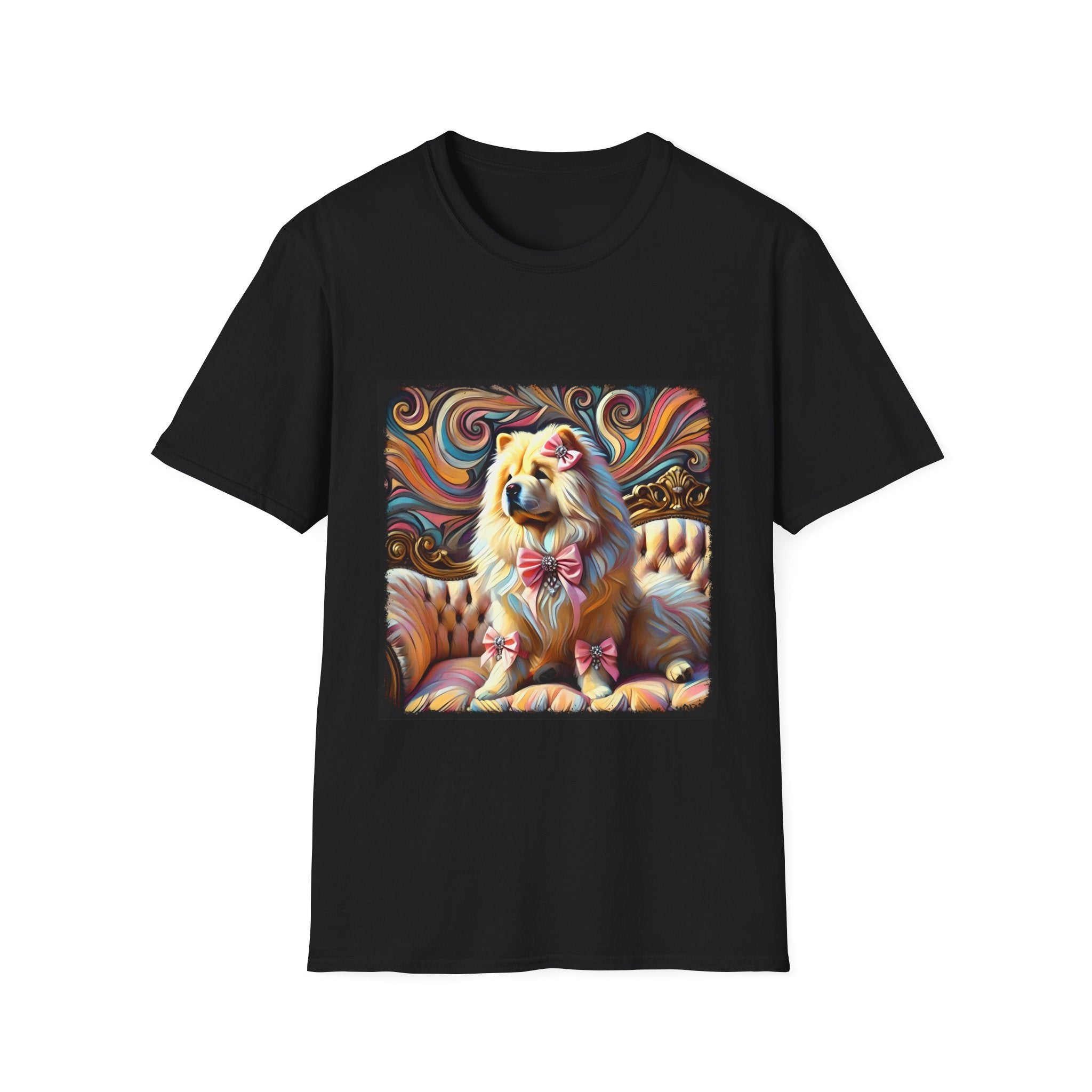 Chow Chow Pink Swirl | Unisex Dog T-Shirt