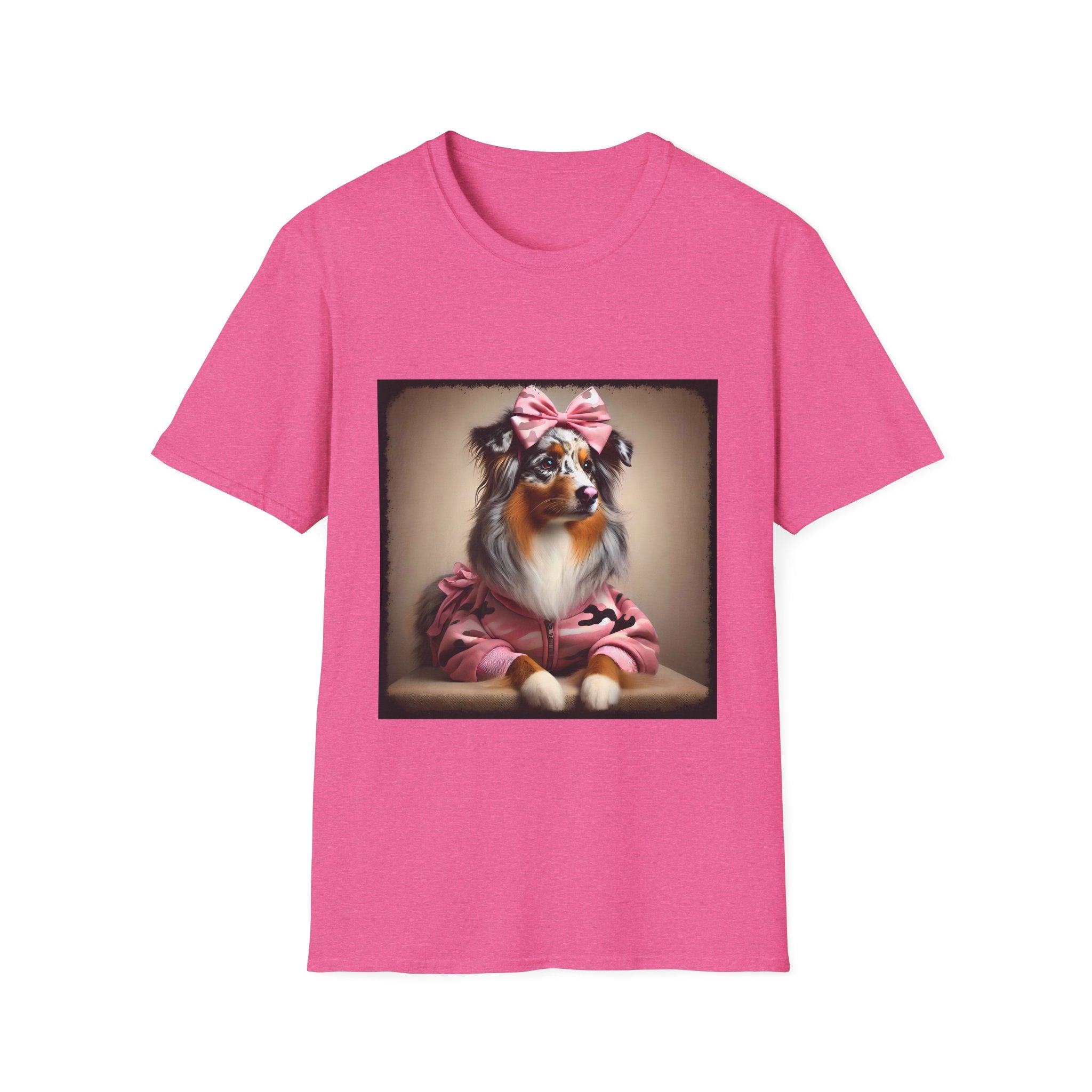 Australian Shepherd Camo Cutie | Unisex Dog T-Shirt