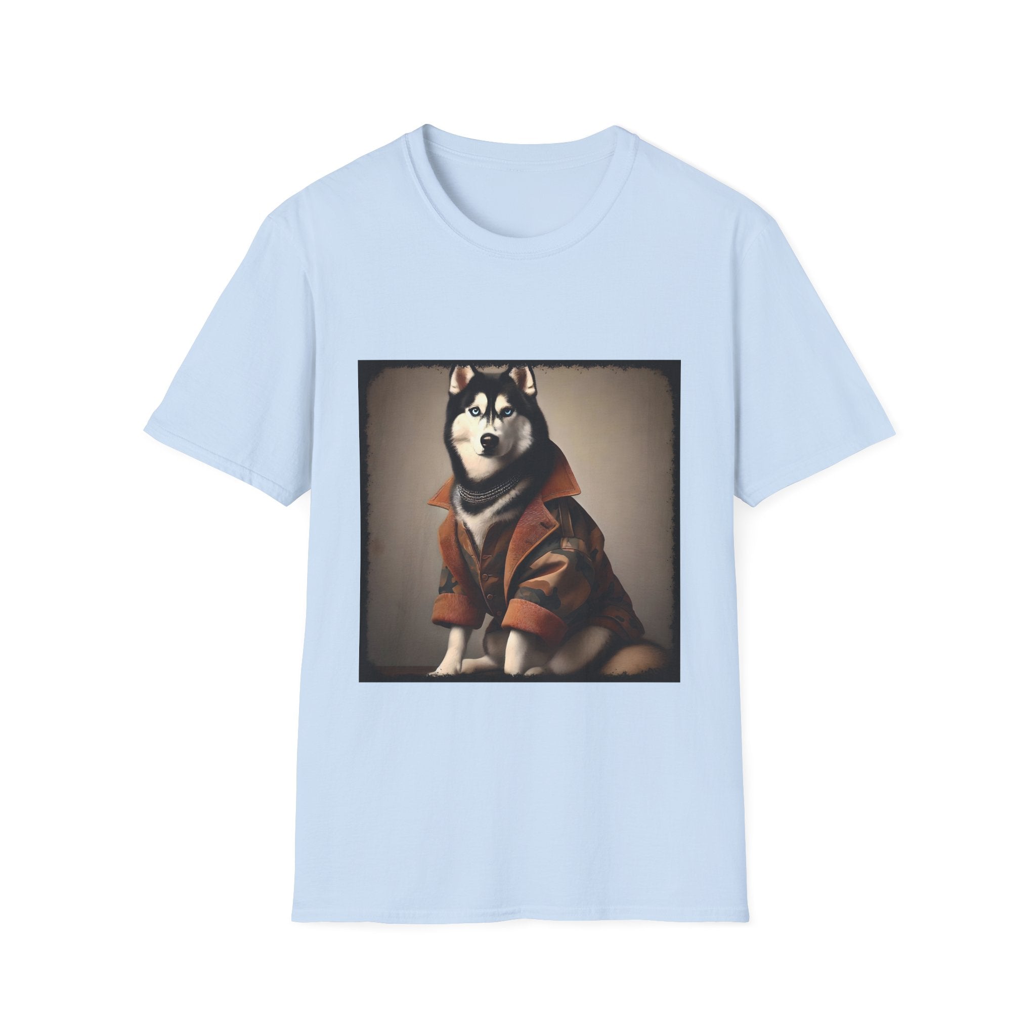 Siberian Husky Camo Cutie | Unisex Dog T-Shirt