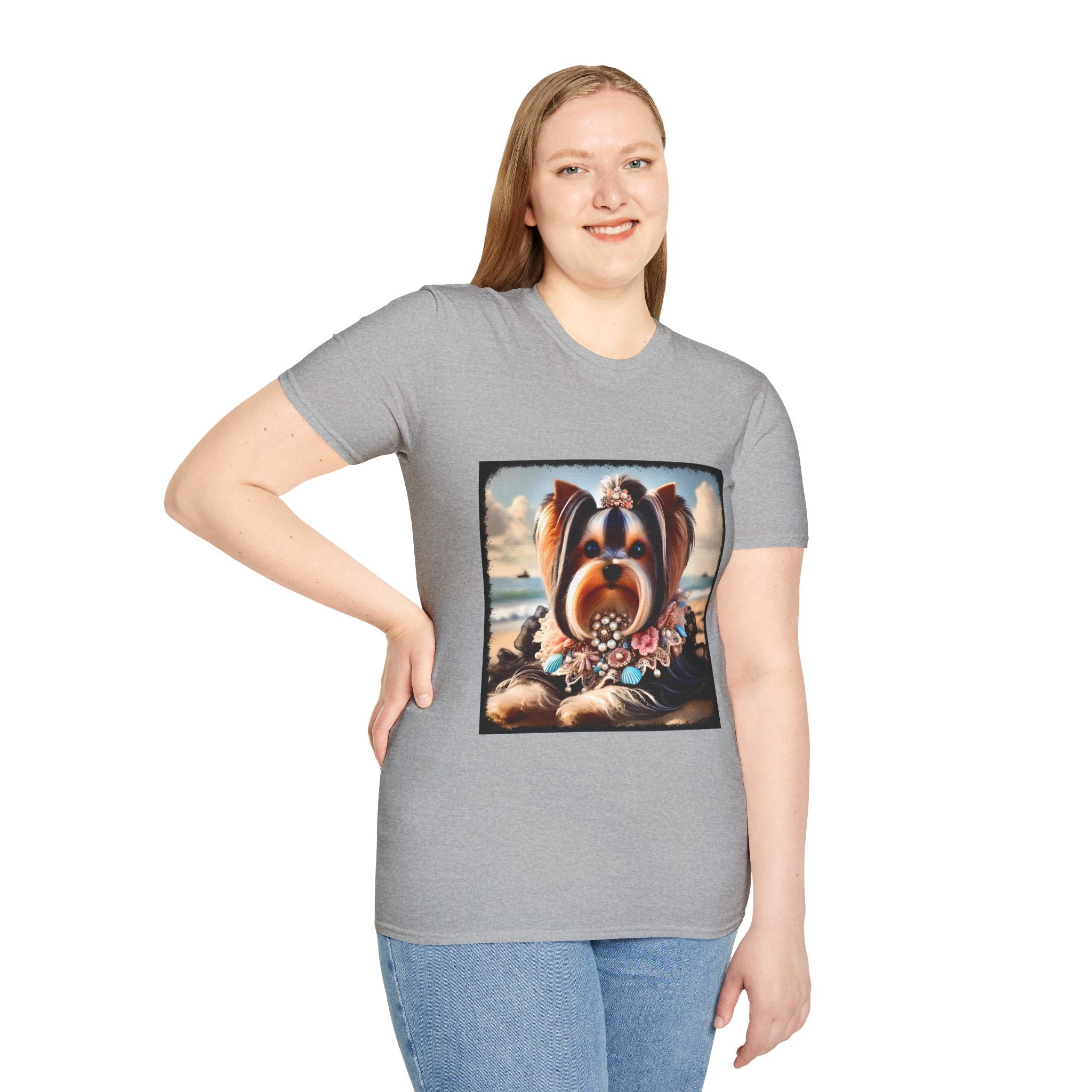 Yorkshire Terrier Seashell Siren | Unisex Dog T-Shirt