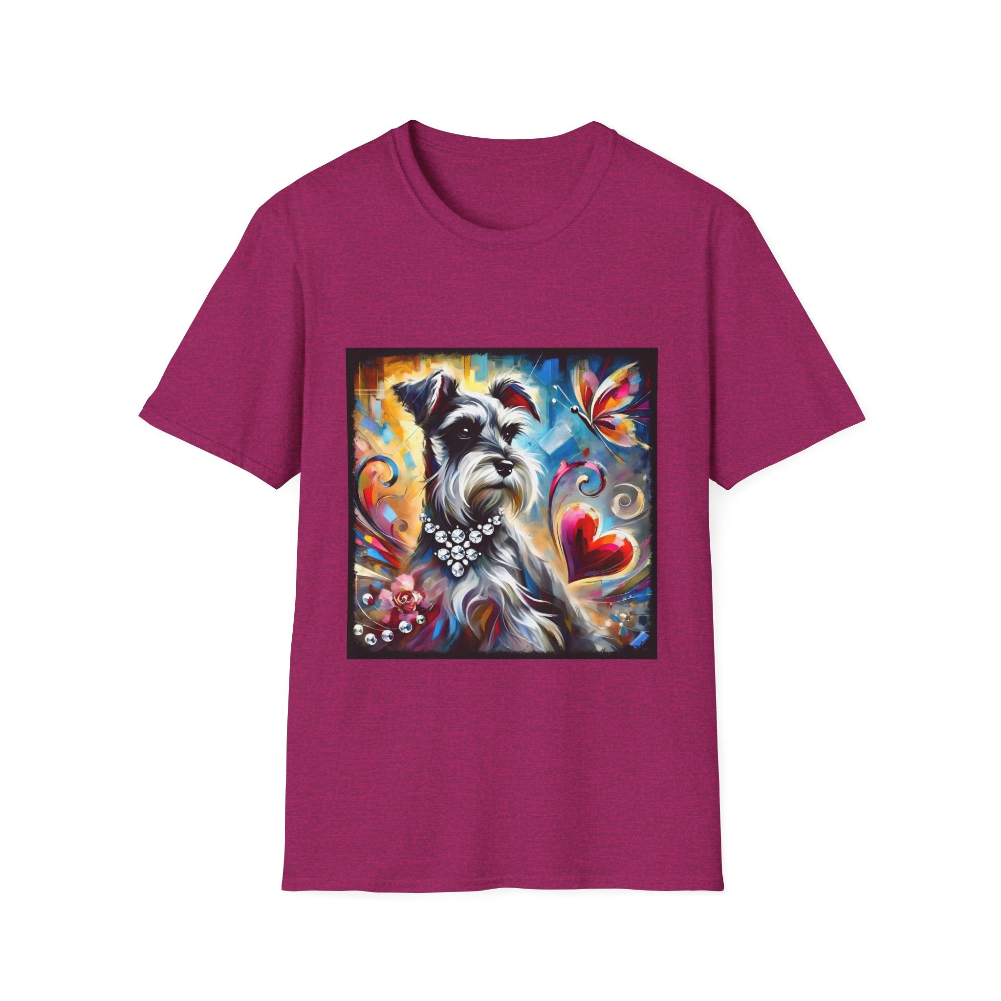 Schnauzer Bold Butterfly Classic | Unisex Dog T-Shirt