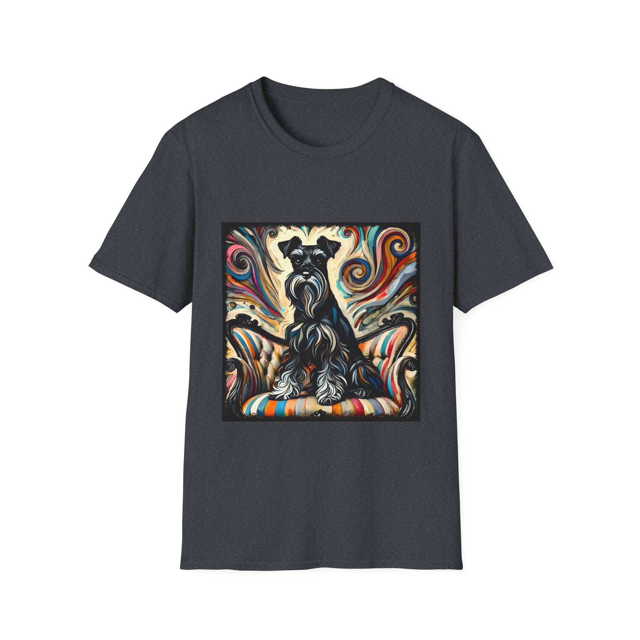 Schnauzer Vivid Swirl | Unisex Dog T-Shirt