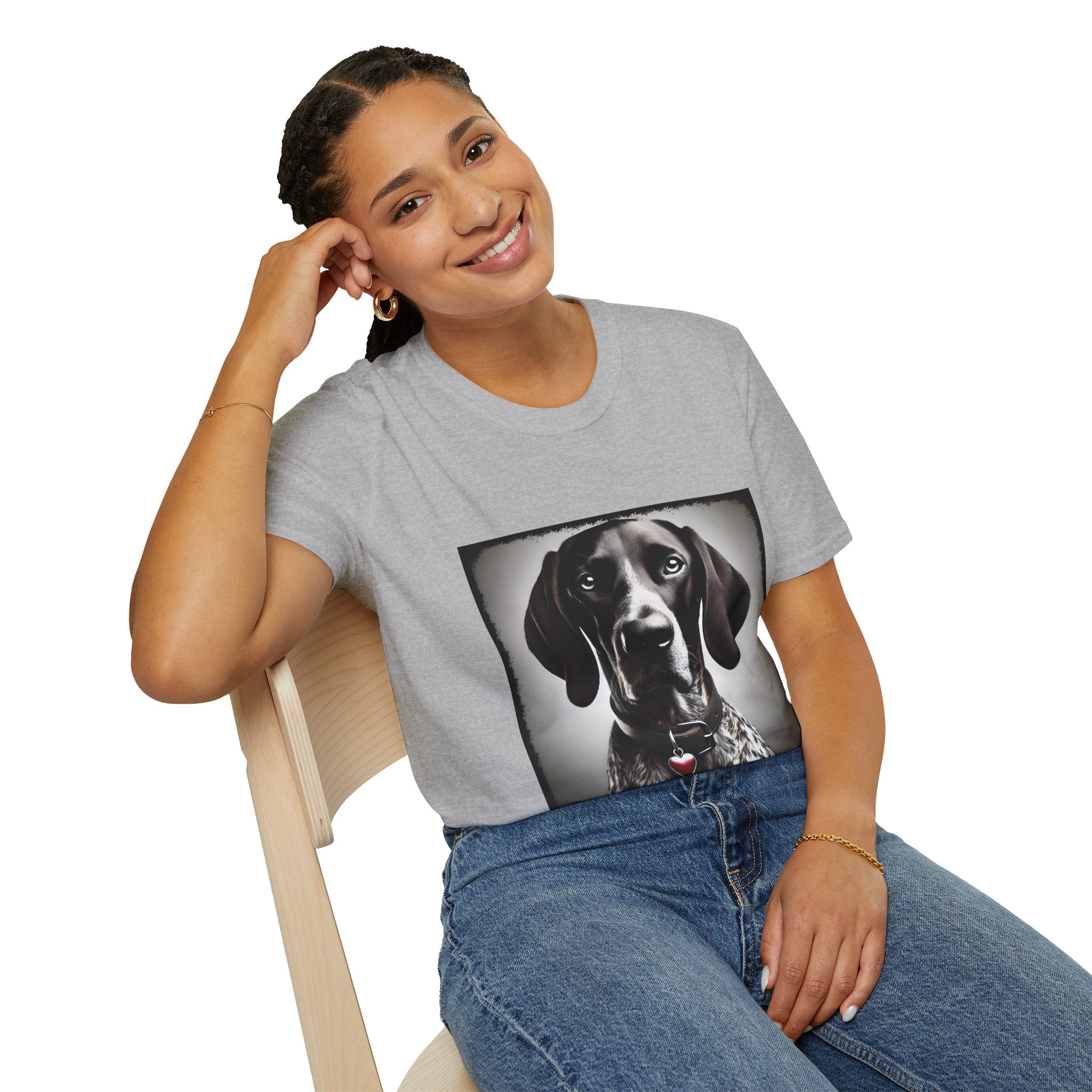 German Shorthaired Pointer Heart Bandit | Unisex Dog T-Shirt