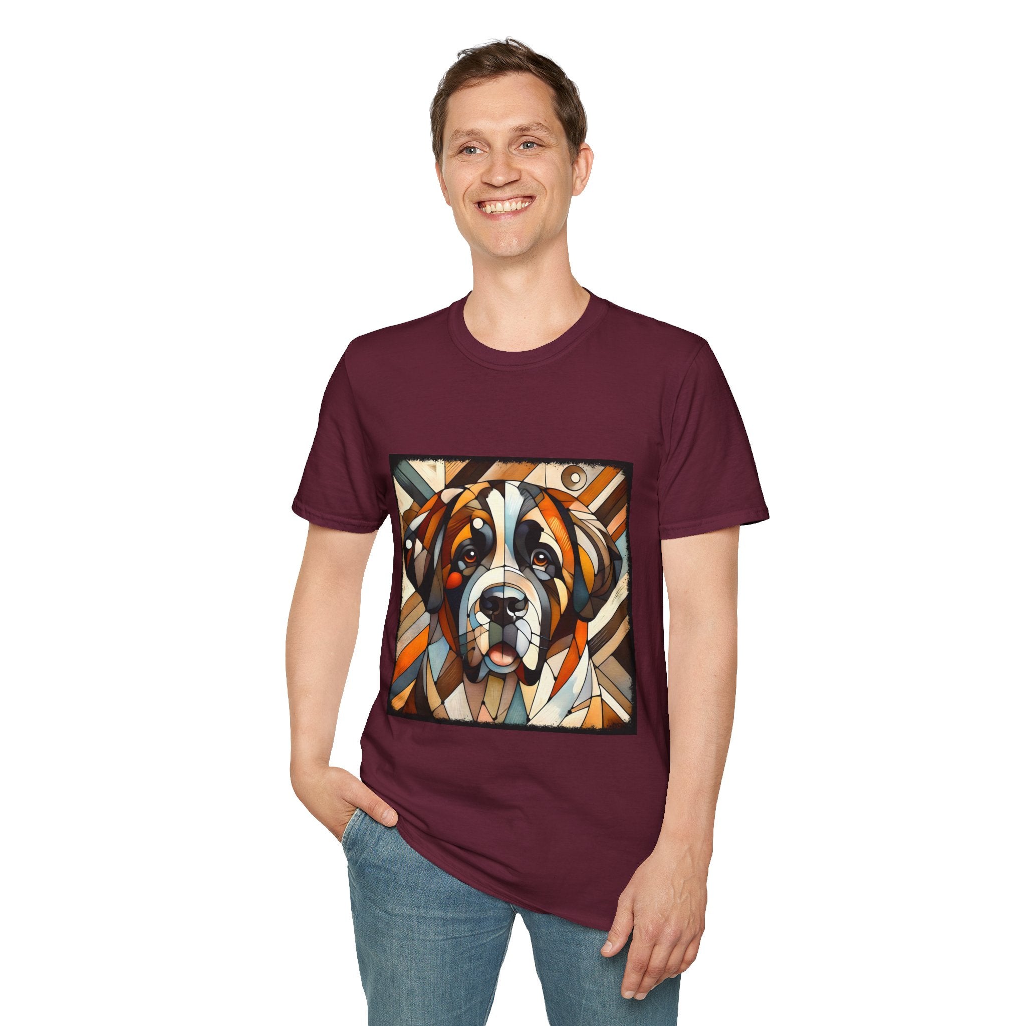 Saint Bernard Bold Geometric | Unisex Dog T-Shirt