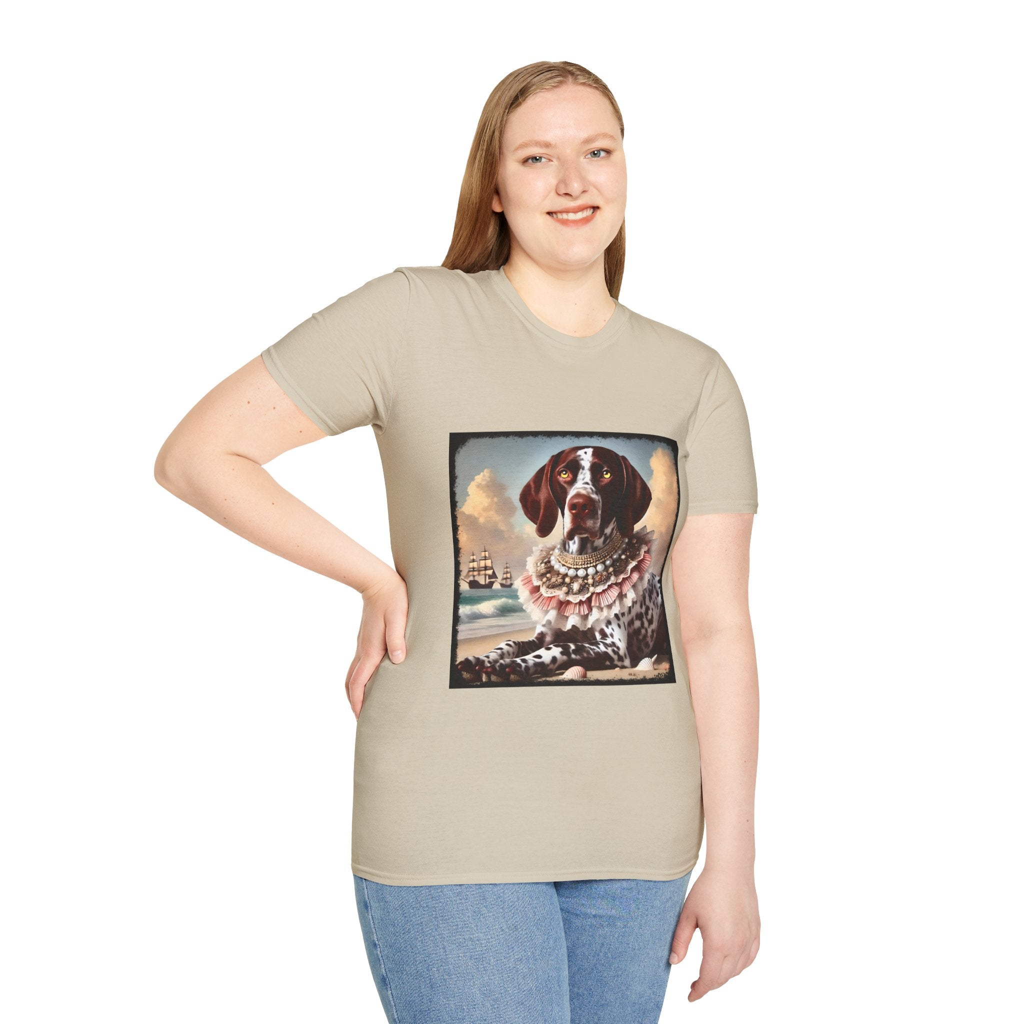 German Shorthaired Pointer Beach Beauty | Unisex Dog T-Shirt
