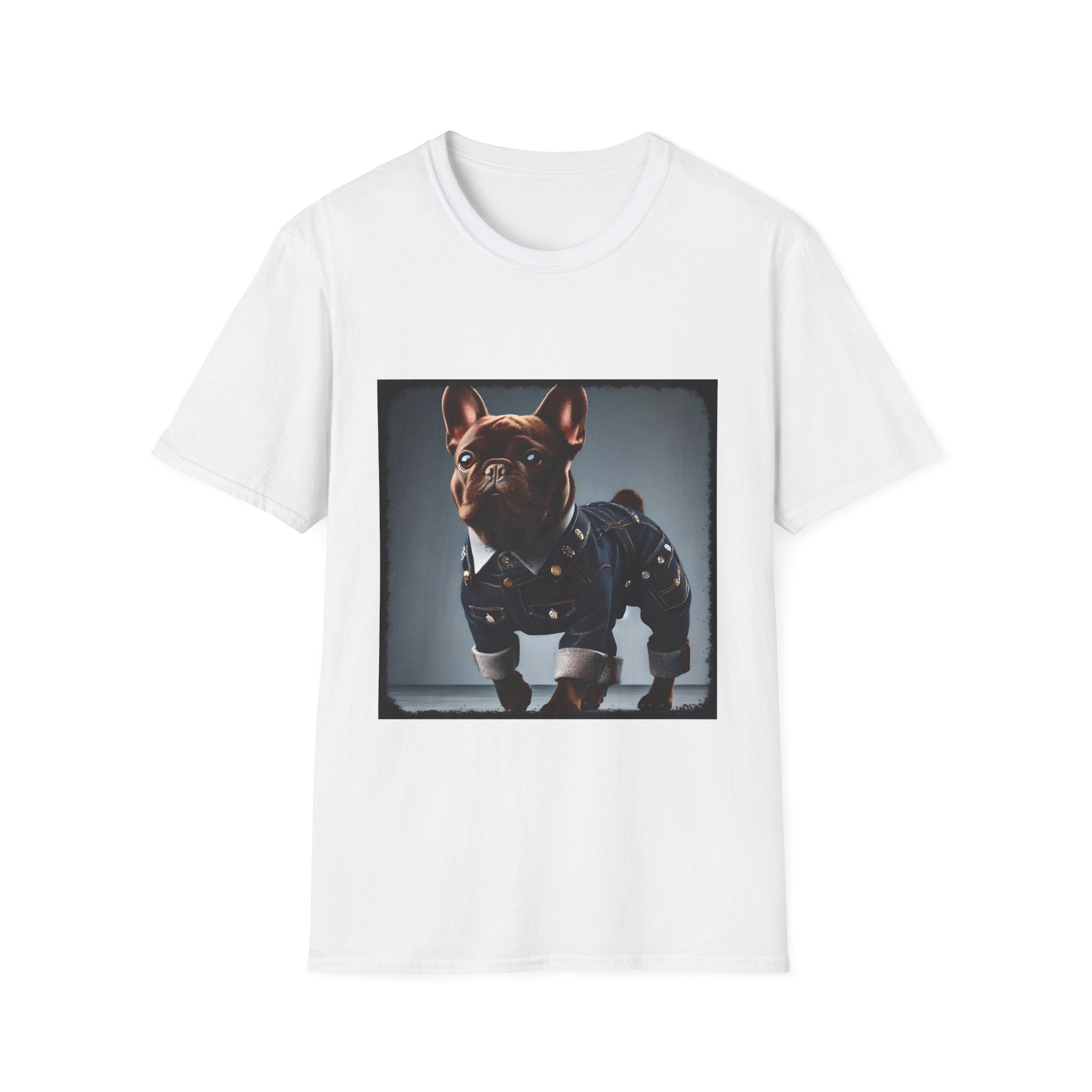 French Bulldog Denim Doll | Unisex Dog T-Shirt