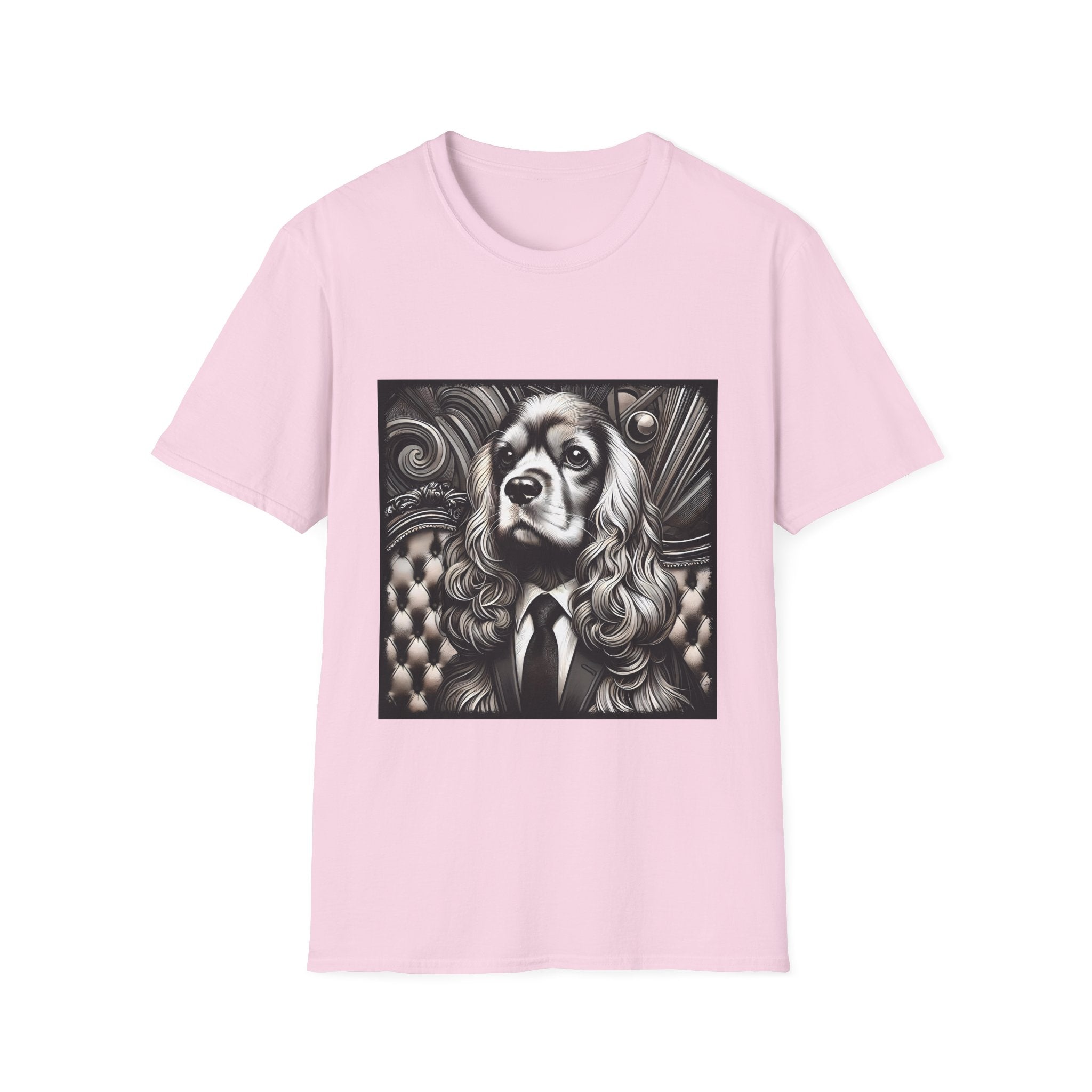 Cocker Spaniel B&W Gentleman | Unisex Dog T-Shirt