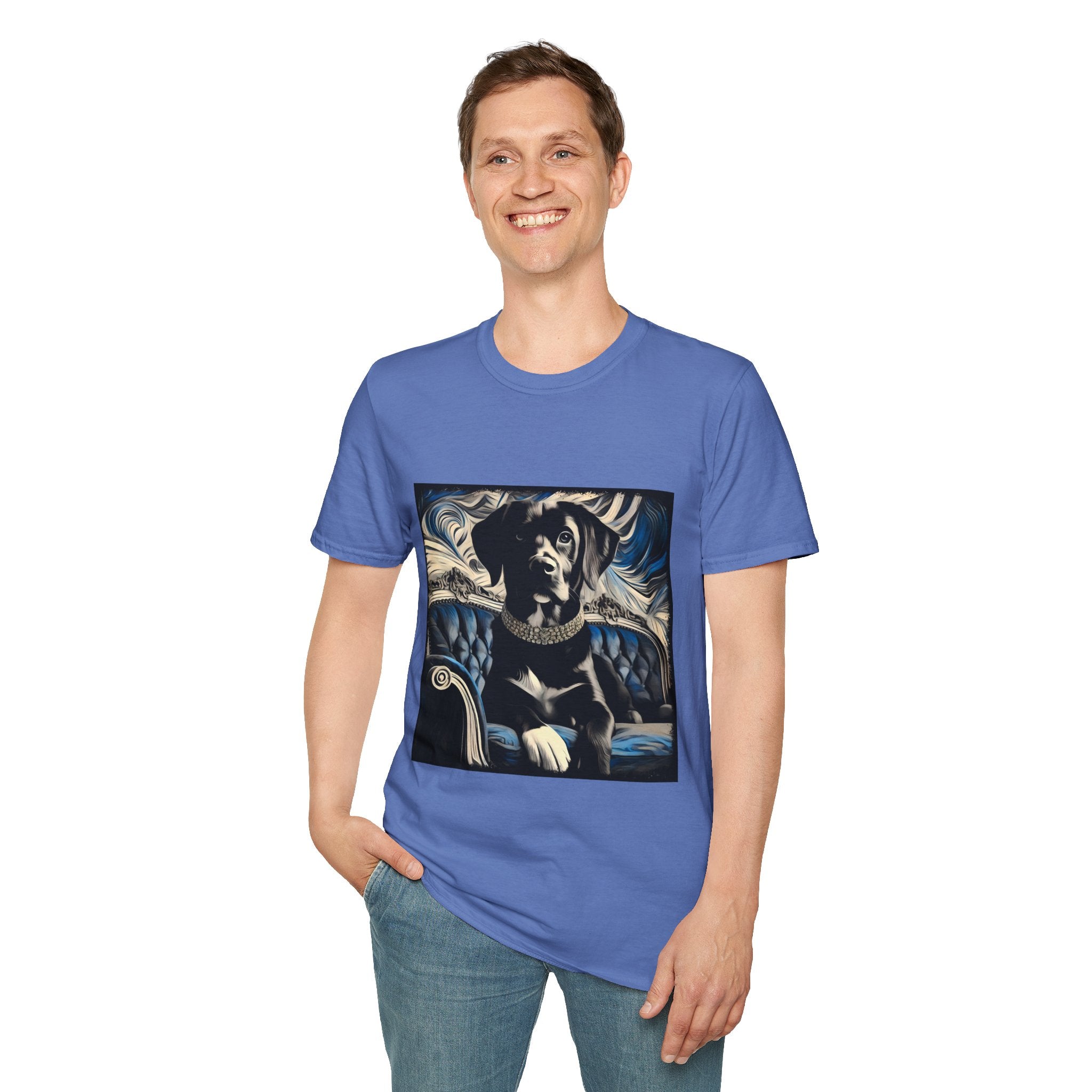 Labrador Retriever Blue and Black Swirl | Unisex Dog T-Shirt