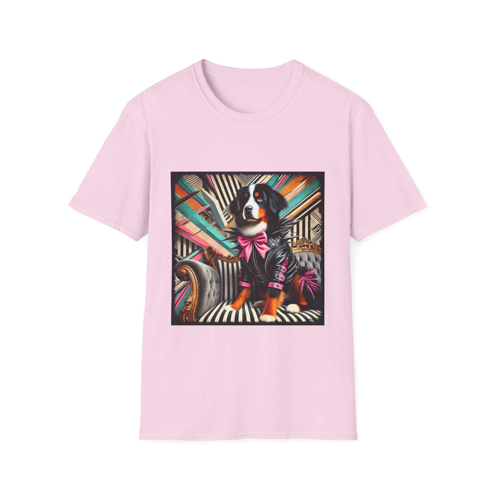 Bernese Mountain Dog Bold Rocker| Unisex Dog T-Shirt