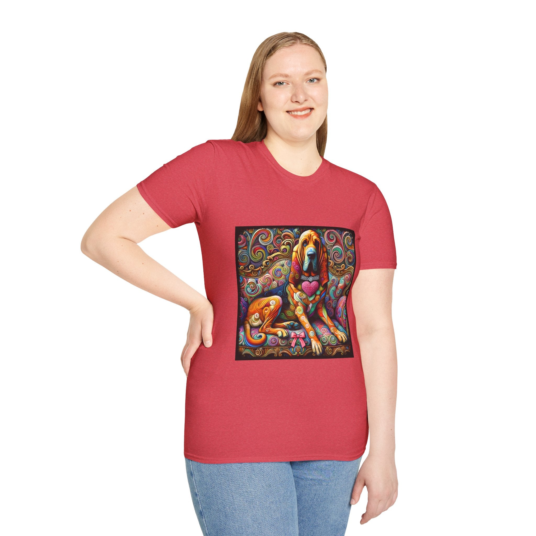 Bloodhound Love Swirl | Unisex Dog T-Shirt
