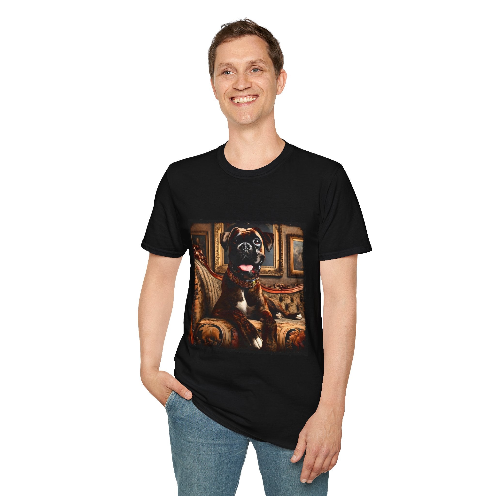 Boxer Happy Regal | Unisex Dog T-Shirt