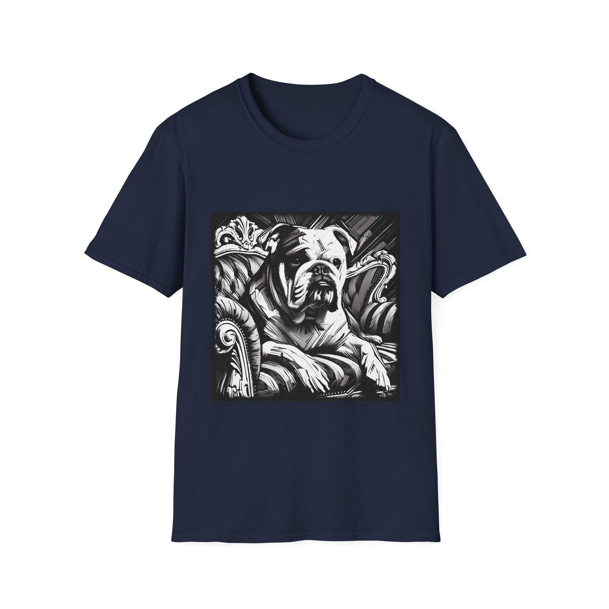 Bulldog B&W Bold | Unisex Dog T-Shirt