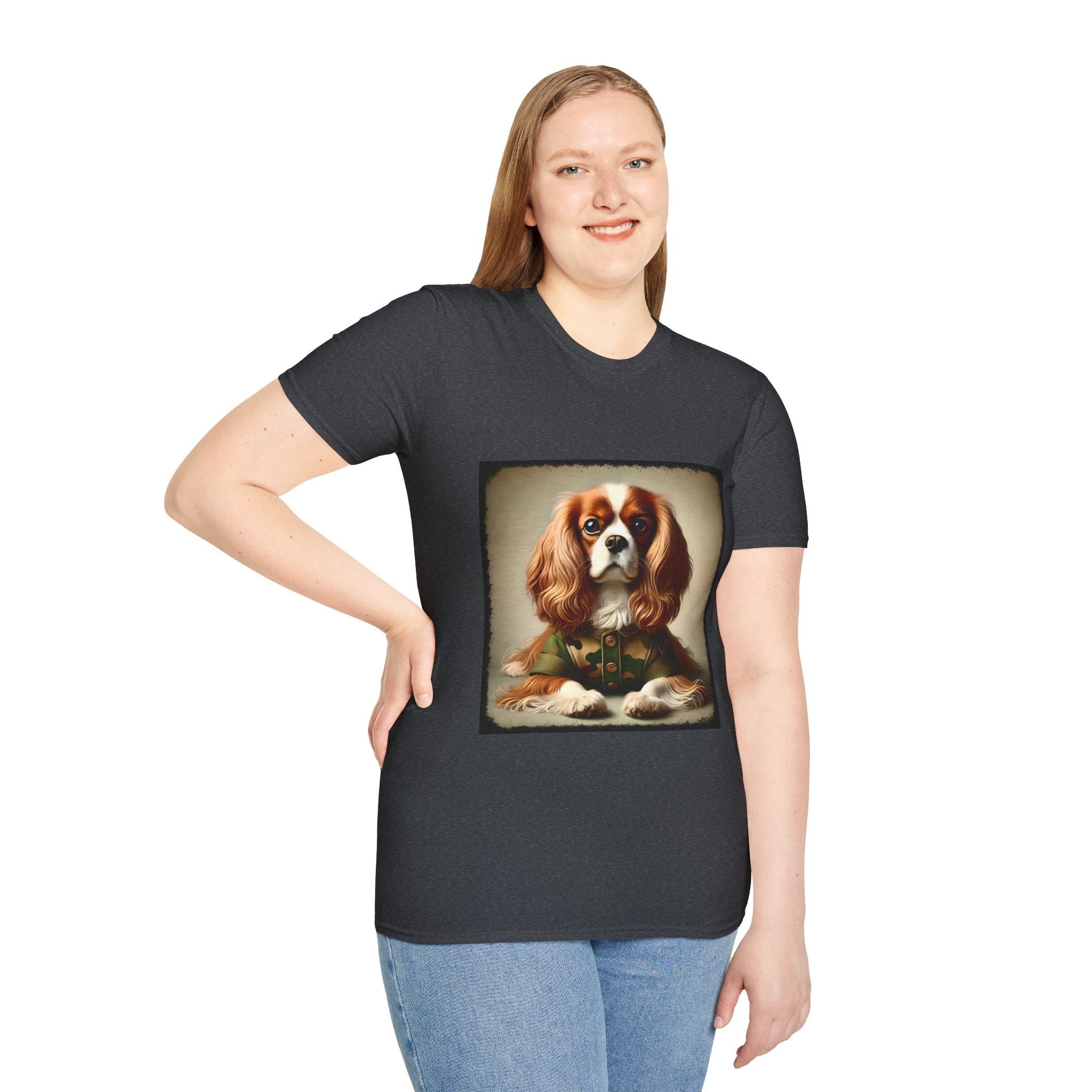 Cavalier King Charles Spaniel Camo Comrade | Unisex Dog T-Shirt