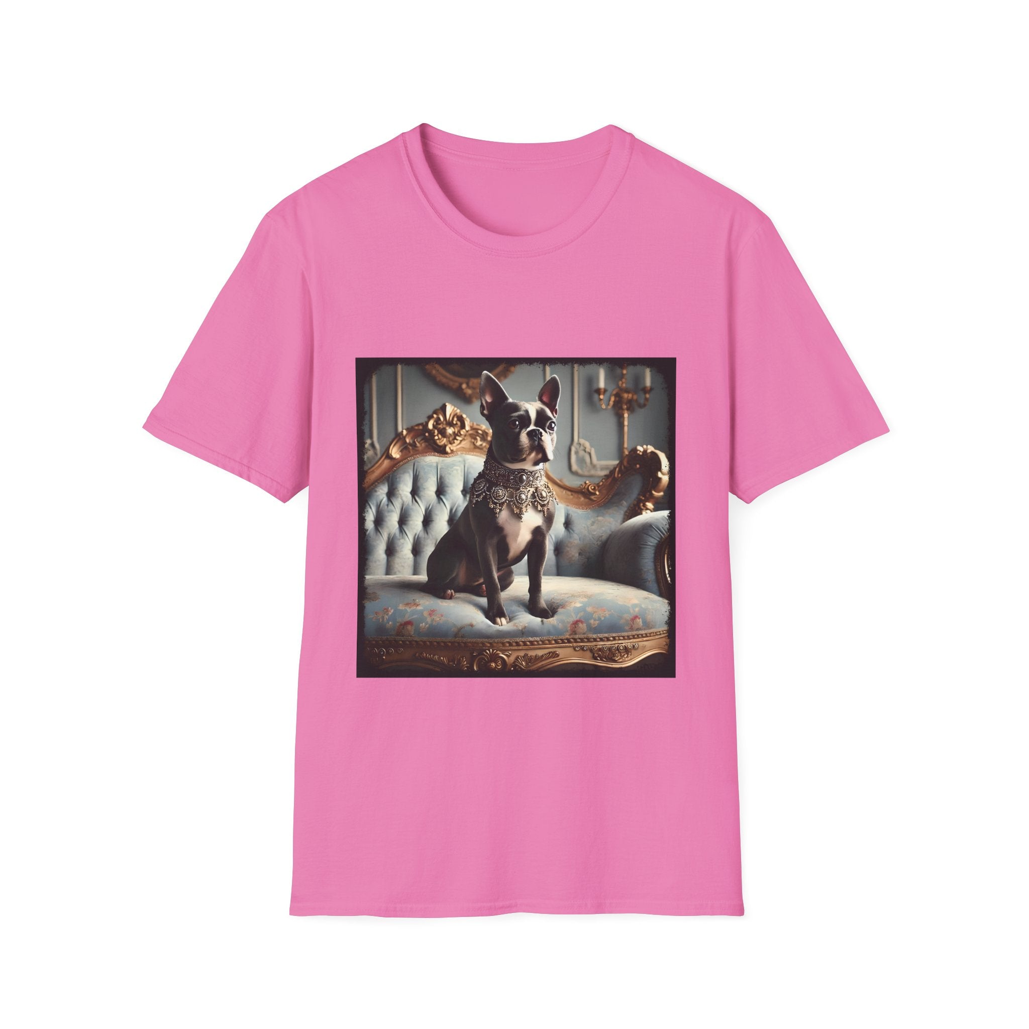 Boston Terrier Blue Royalty | Unisex Dog T-Shirt
