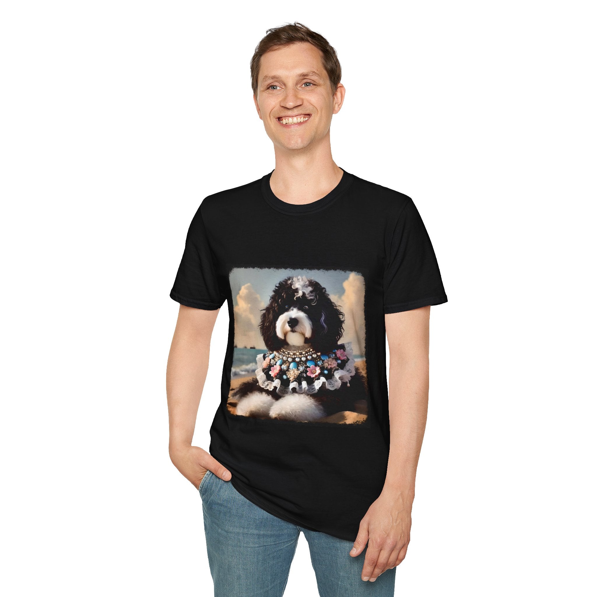 Aussiedoodle Seashell Siren | Unisex Dog T-Shirt
