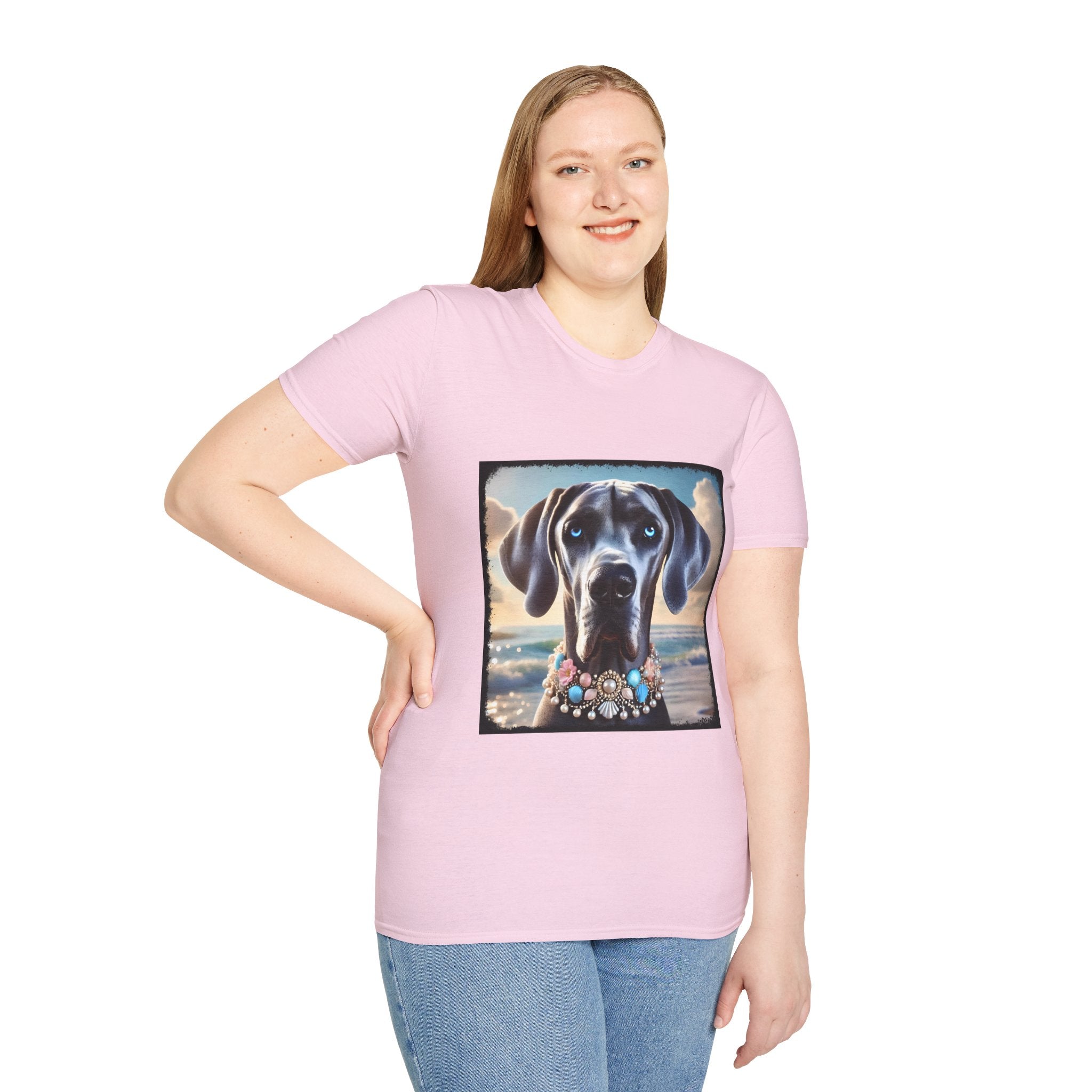 Great Dane Beach Beauty | Unisex Dog T-Shirt