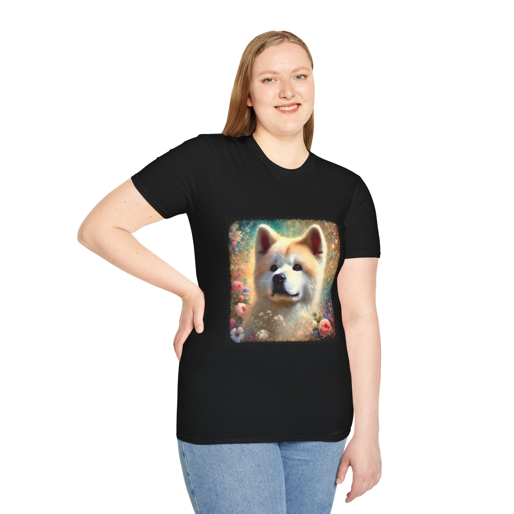 Akita Cosmic Garden | Unisex Dog T-Shirt