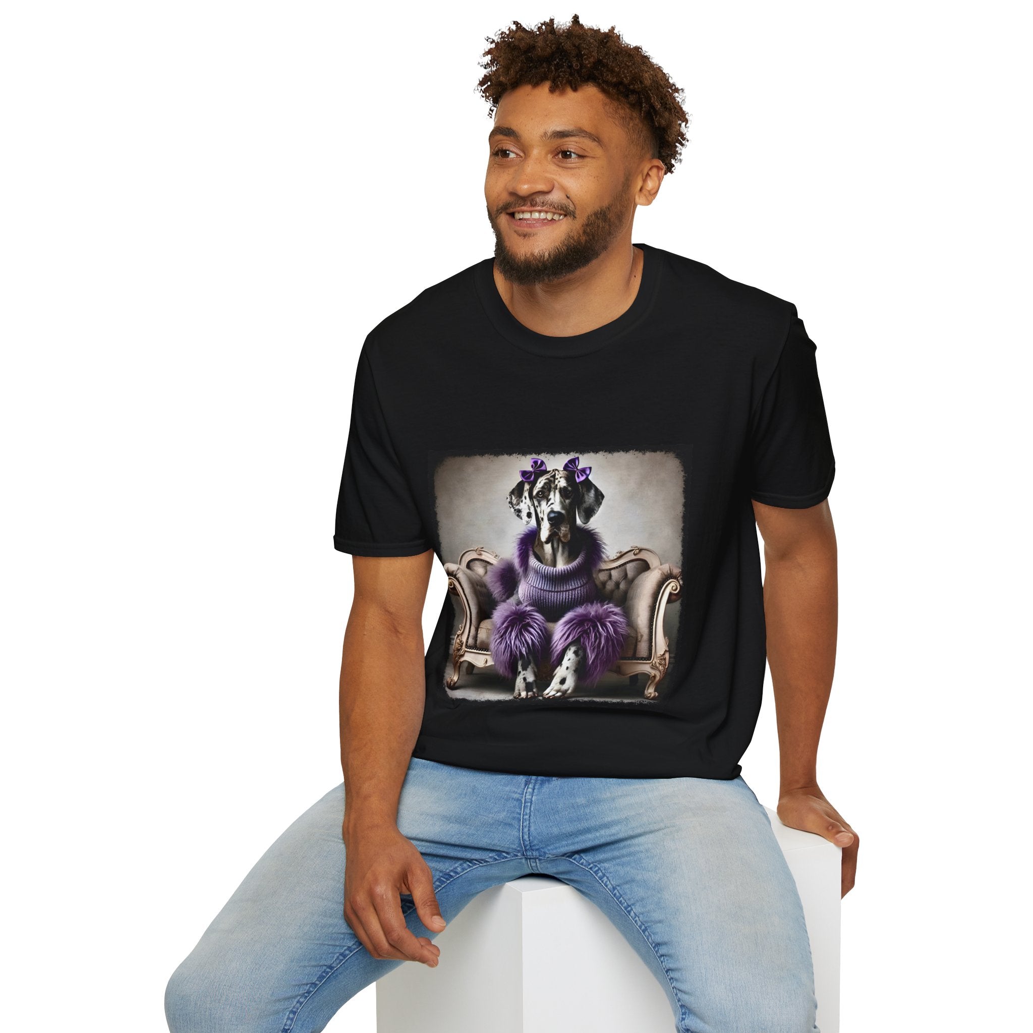 Great Dane Tall Glam | Unisex Dog T-Shirt