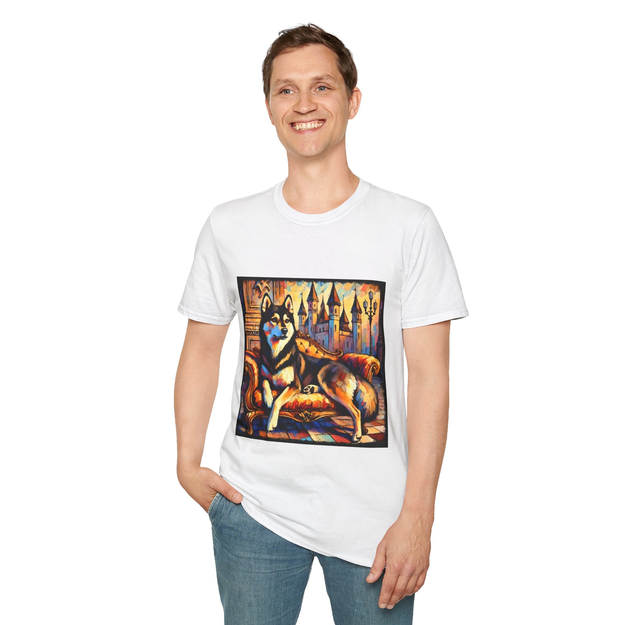 Siberian Husky Watercolor Classic | Unisex Dog T-Shirt