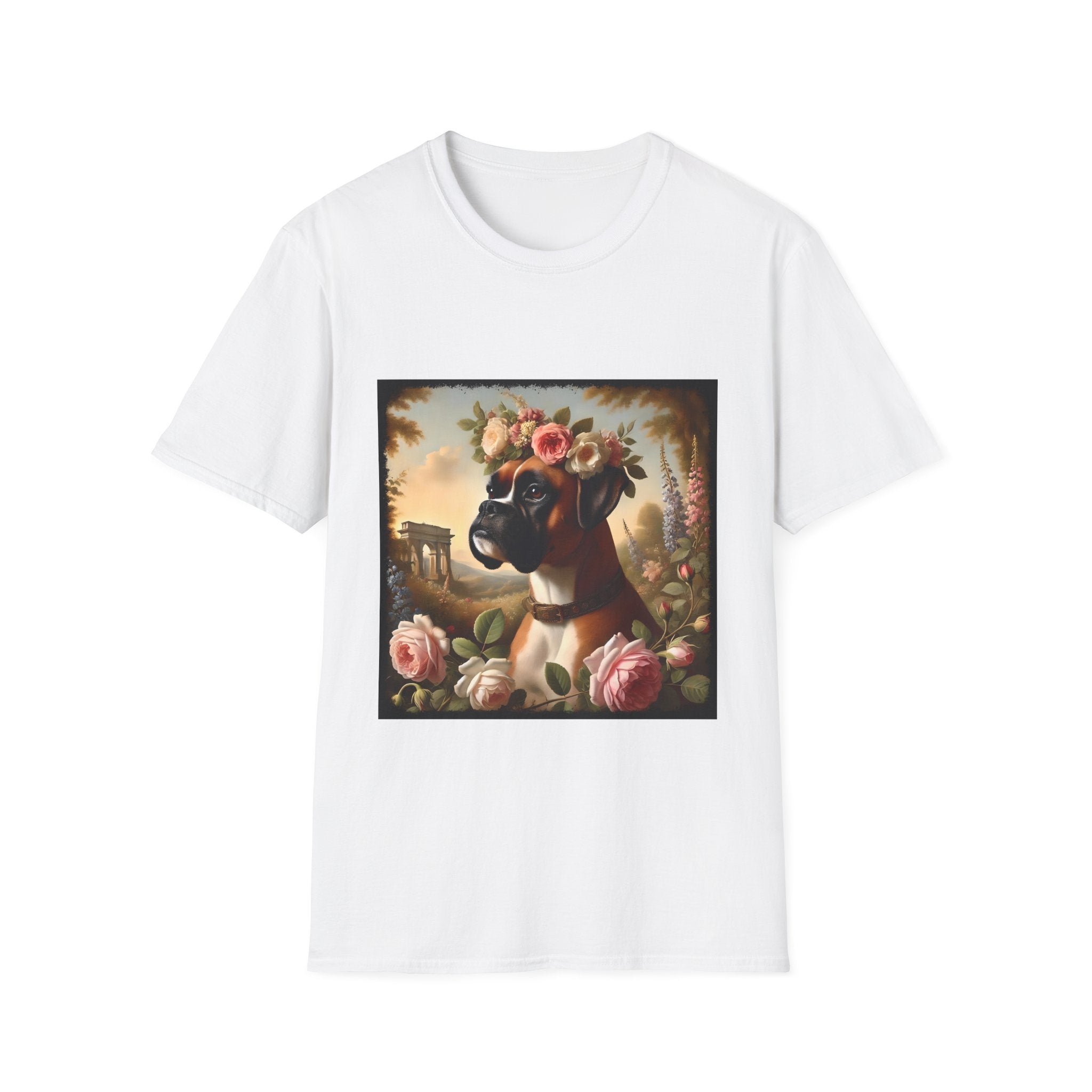 Boxer Botanical Beauty | Unisex Dog T-Shirt