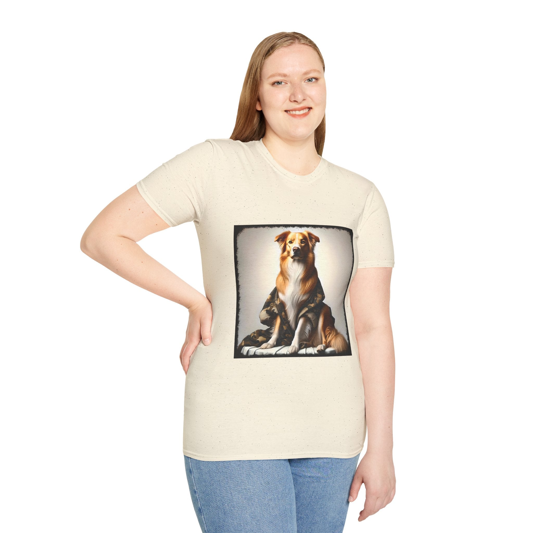 Border Collie Chic Camo  | Unisex Dog T-Shirt