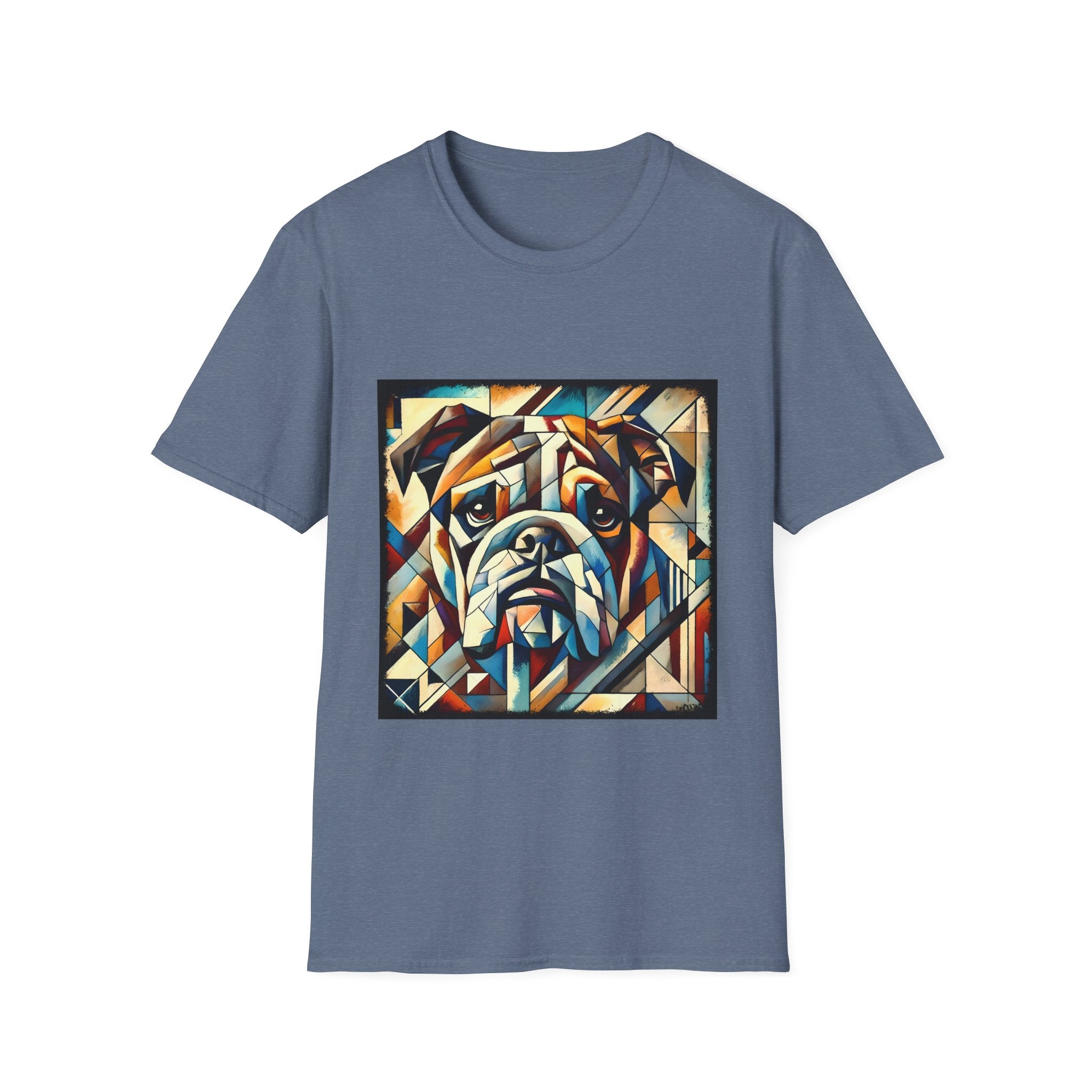 Bulldog Warm Geometric | Unisex Dog T-Shirt