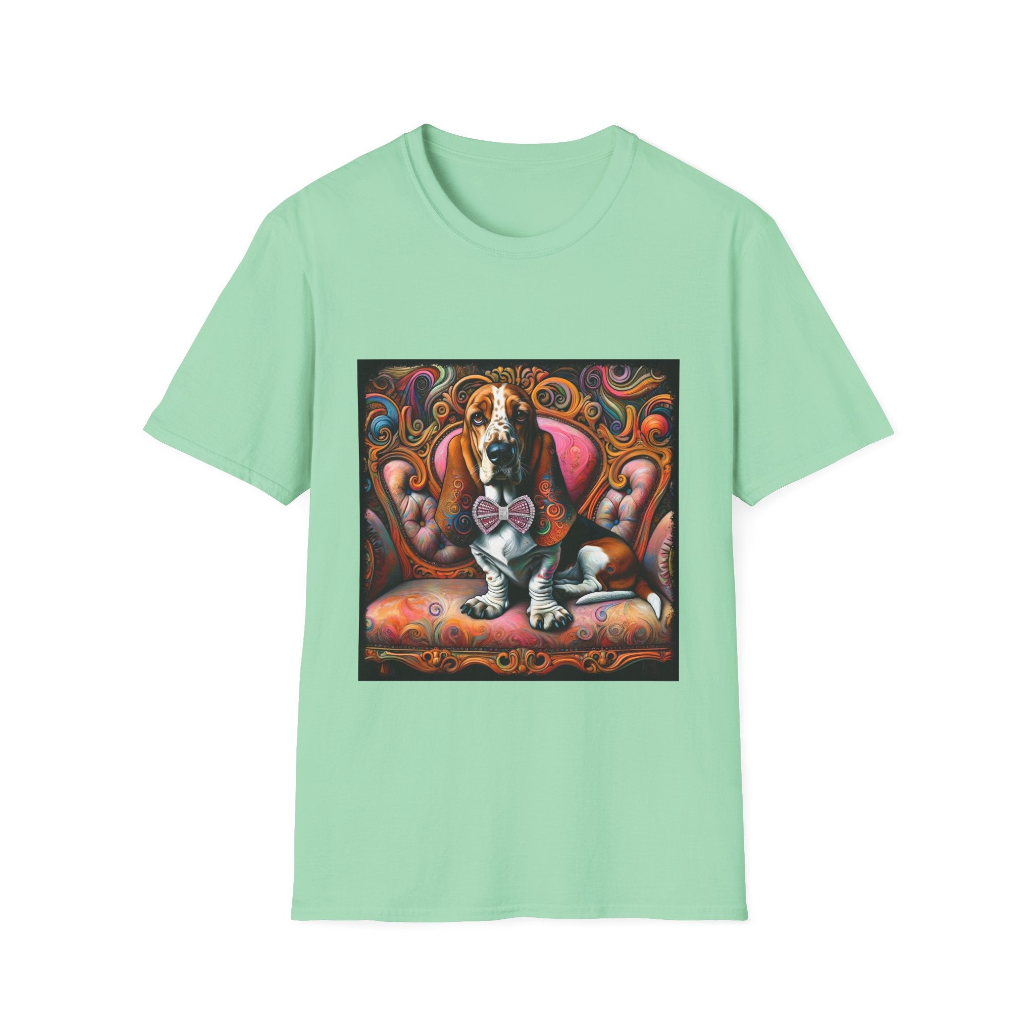 Basset Hound Vivid Swirl | Unisex Dog T-Shirt