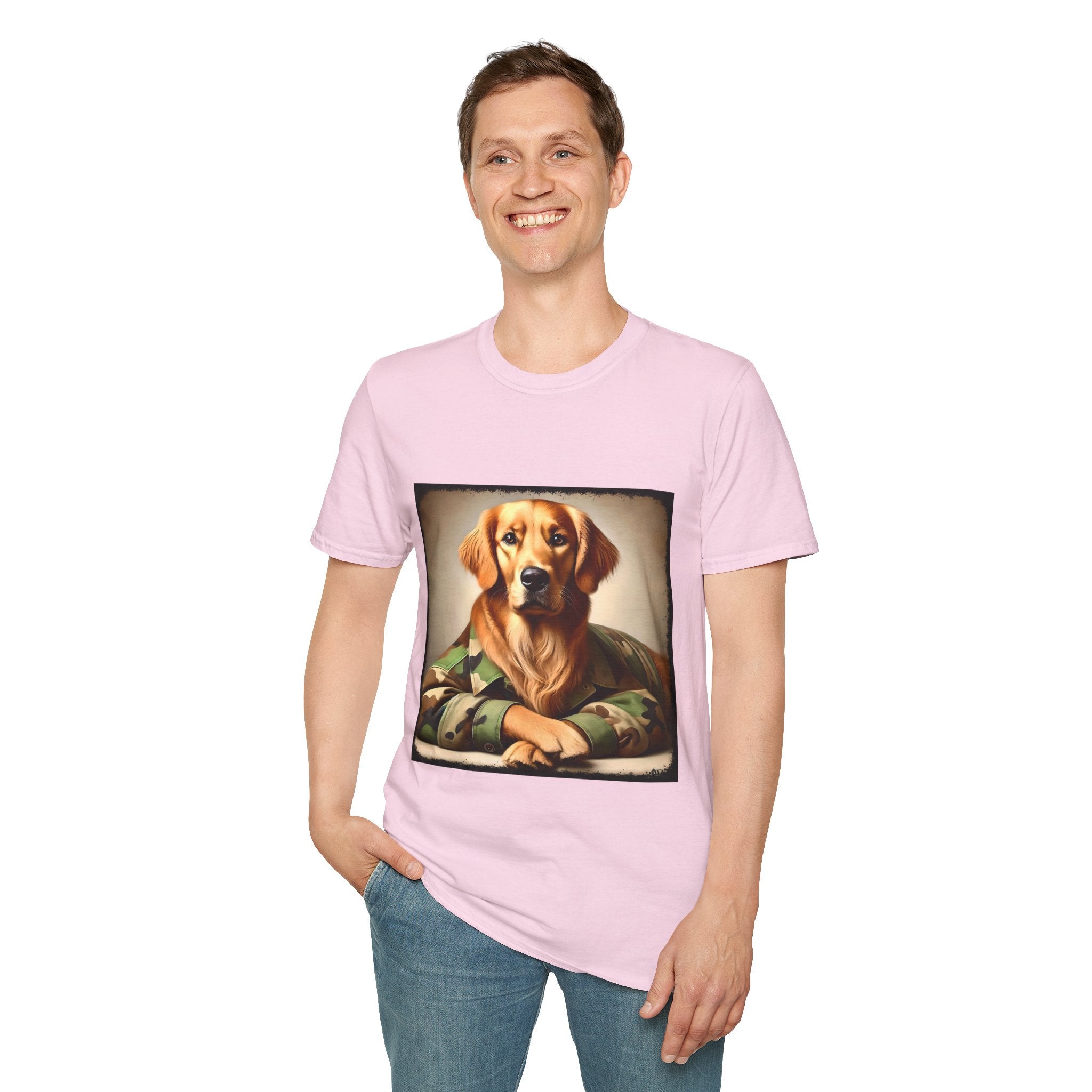 Golden Retriever Bark Battalion | Unisex Dog T-Shirt
