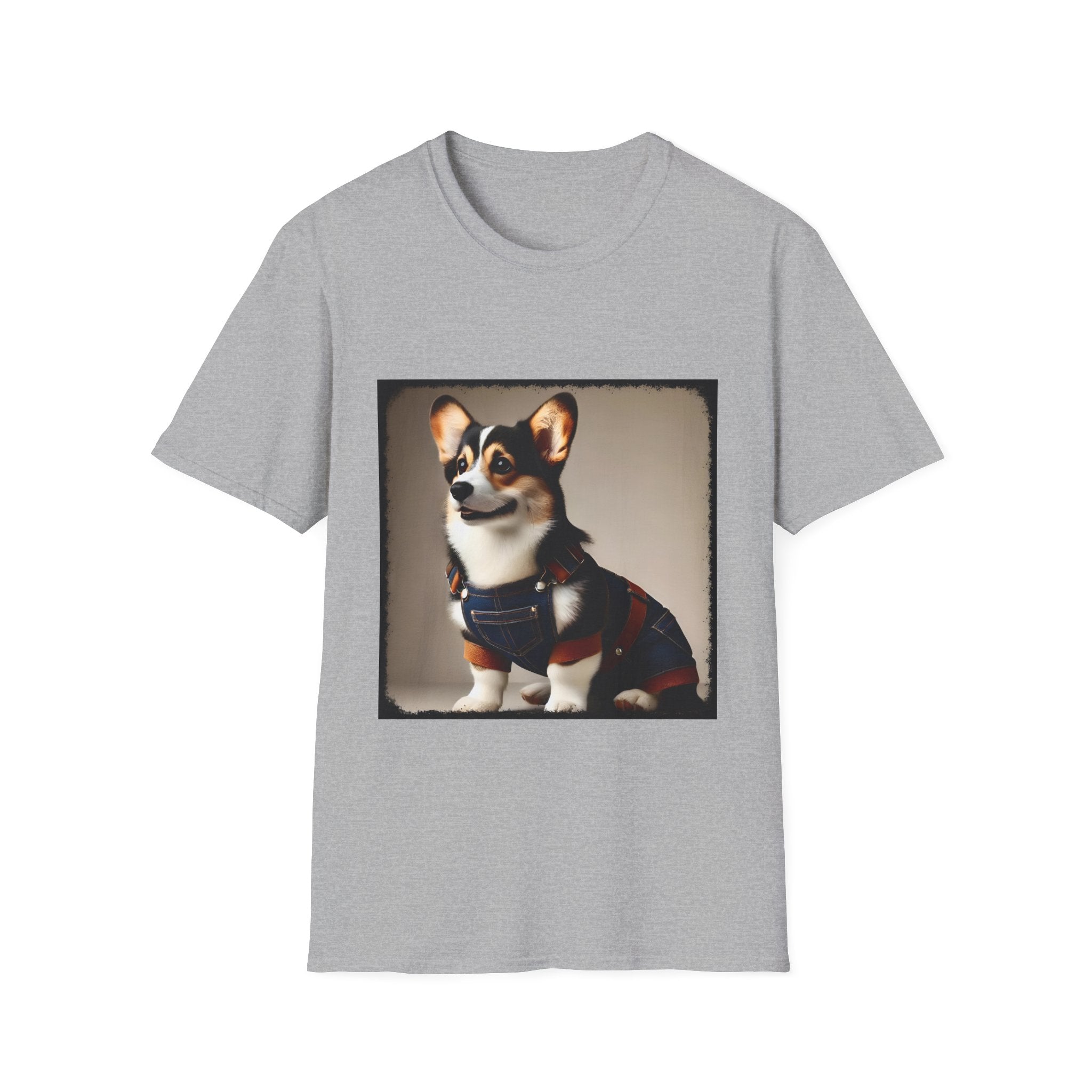 Pembroke Welsh Corgi Denim Dude | Unisex Dog T-Shirt