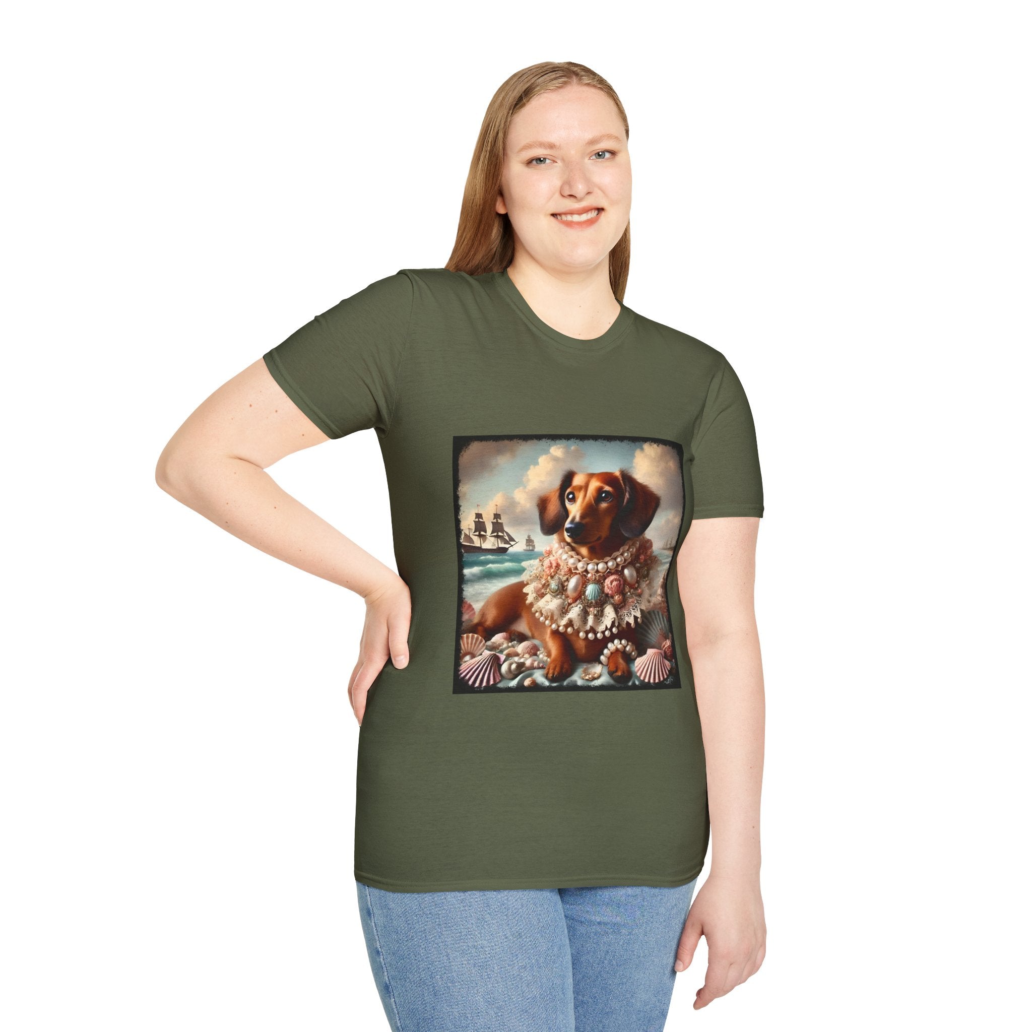 Dachshund Ocean Muse | Unisex Dog T-Shirt