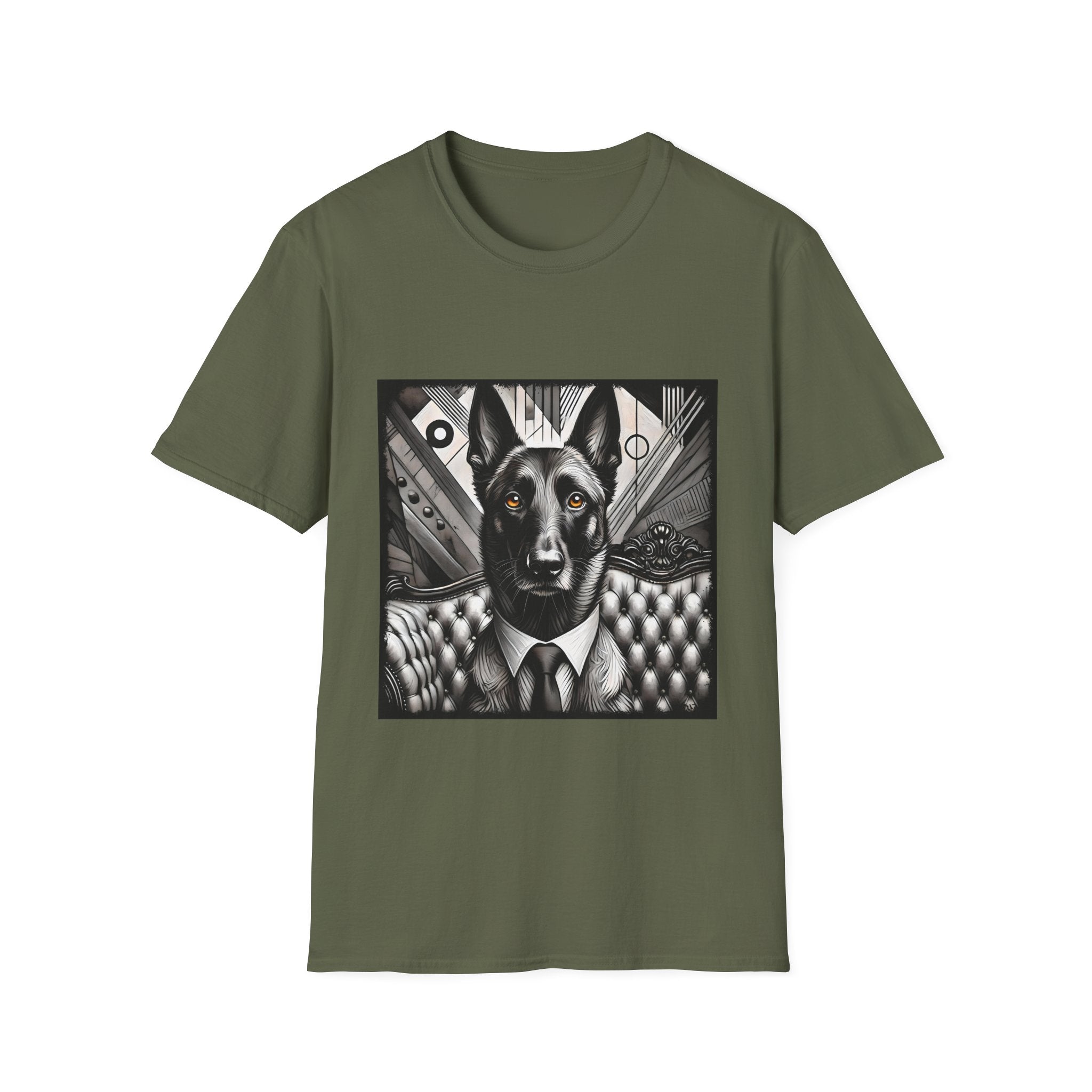 Belgian Malinois B&W Bold Eyes | Unisex Dog T-Shirt