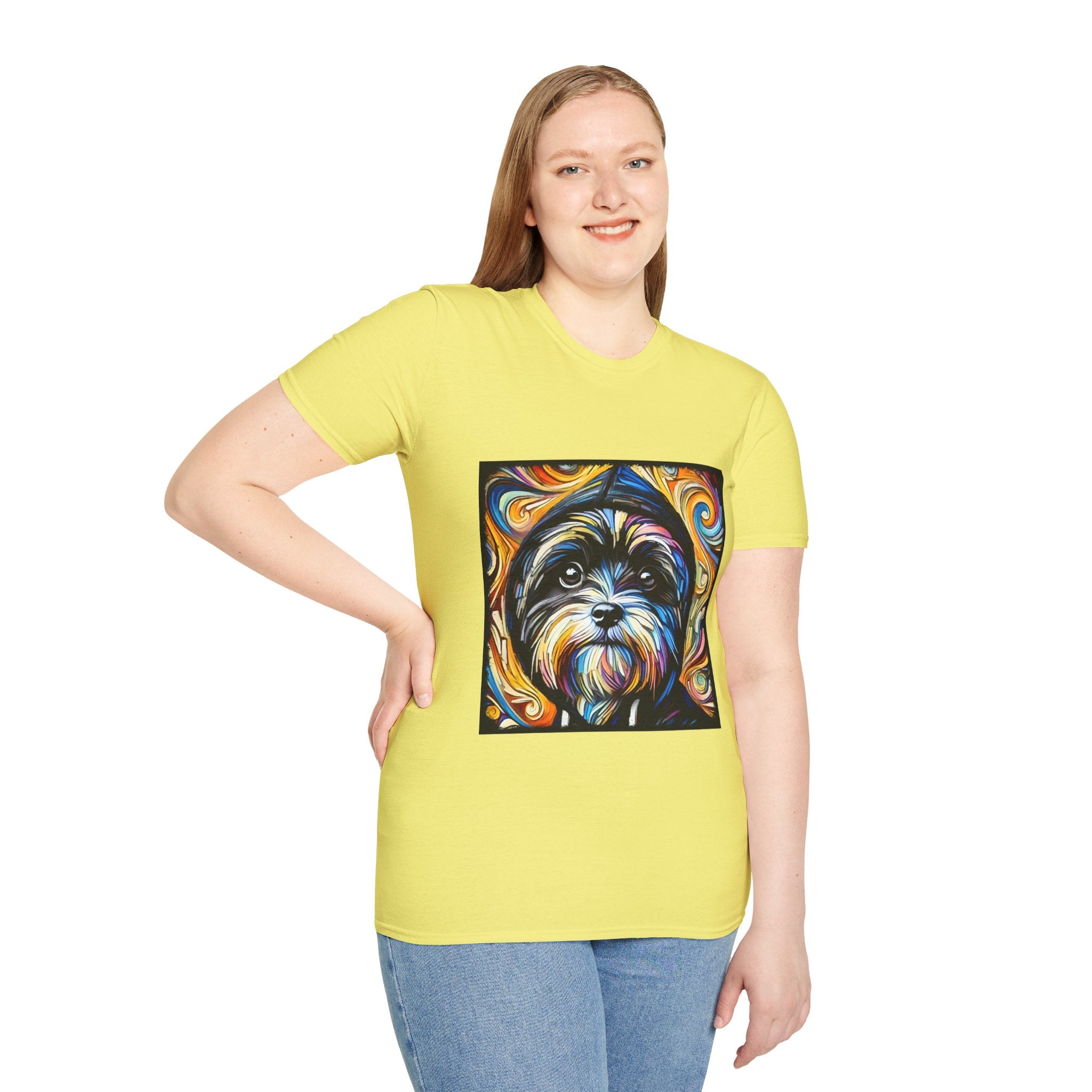 Havanese Street Swirl | Unisex Dog T-Shirt