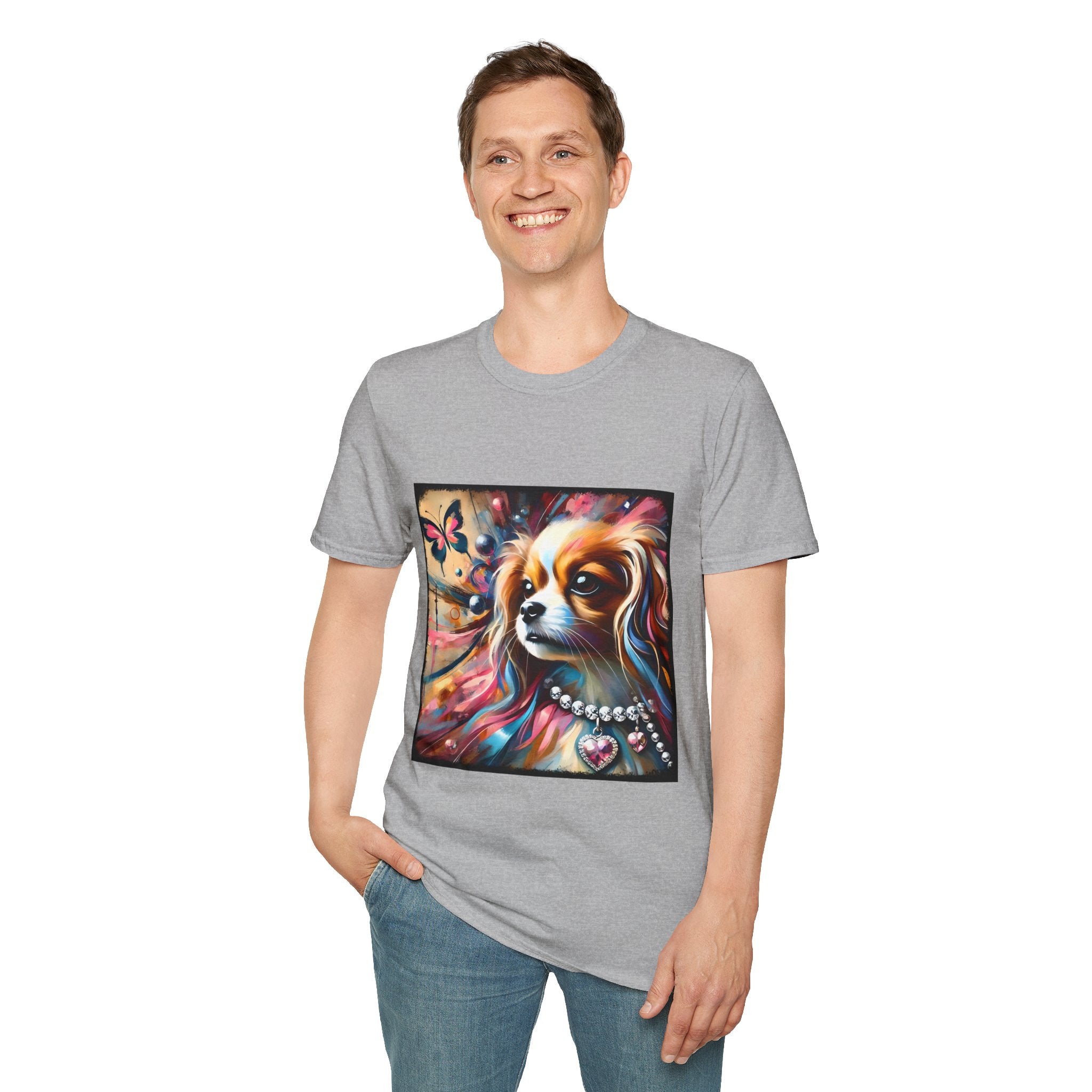 Cavalier King Charles Spaniel Pink Diamond Classic | Unisex Dog T-Shirt