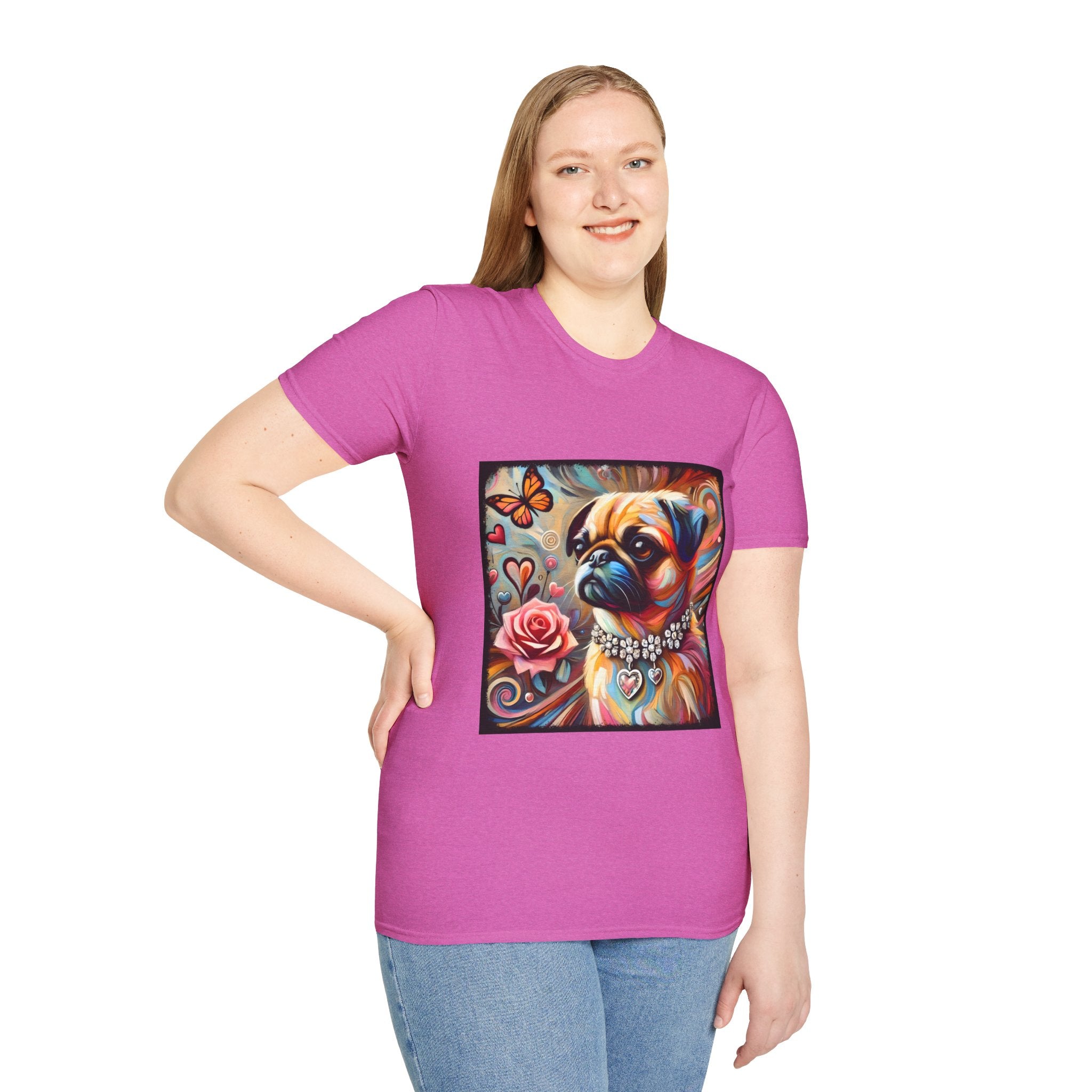 Pug Butterfly Classic | Unisex Dog T-Shirt