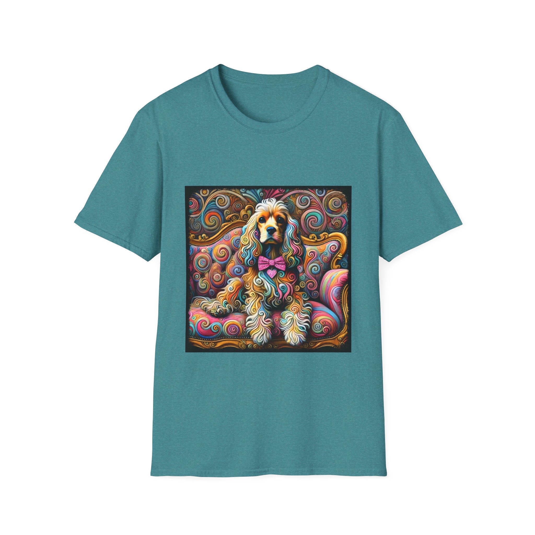 Cocker Spaniel Love Swirl | Unisex Dog T-Shirt