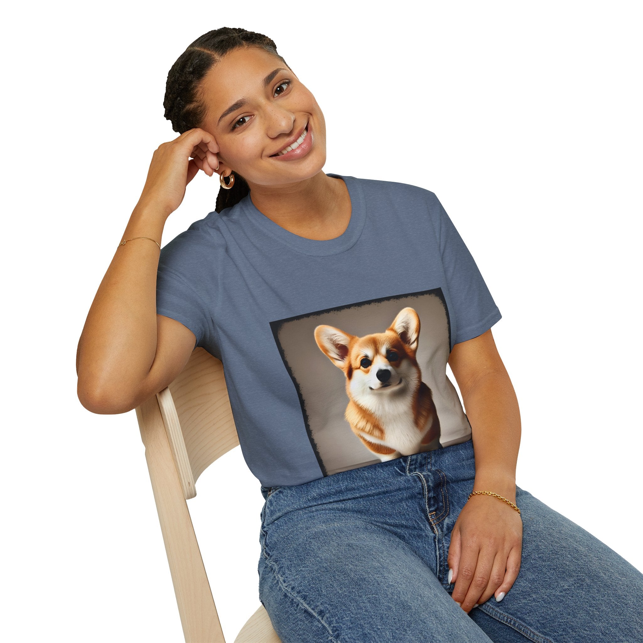 Pembroke Welsh Corgi Poised Pup | Unisex Dog T-Shirt