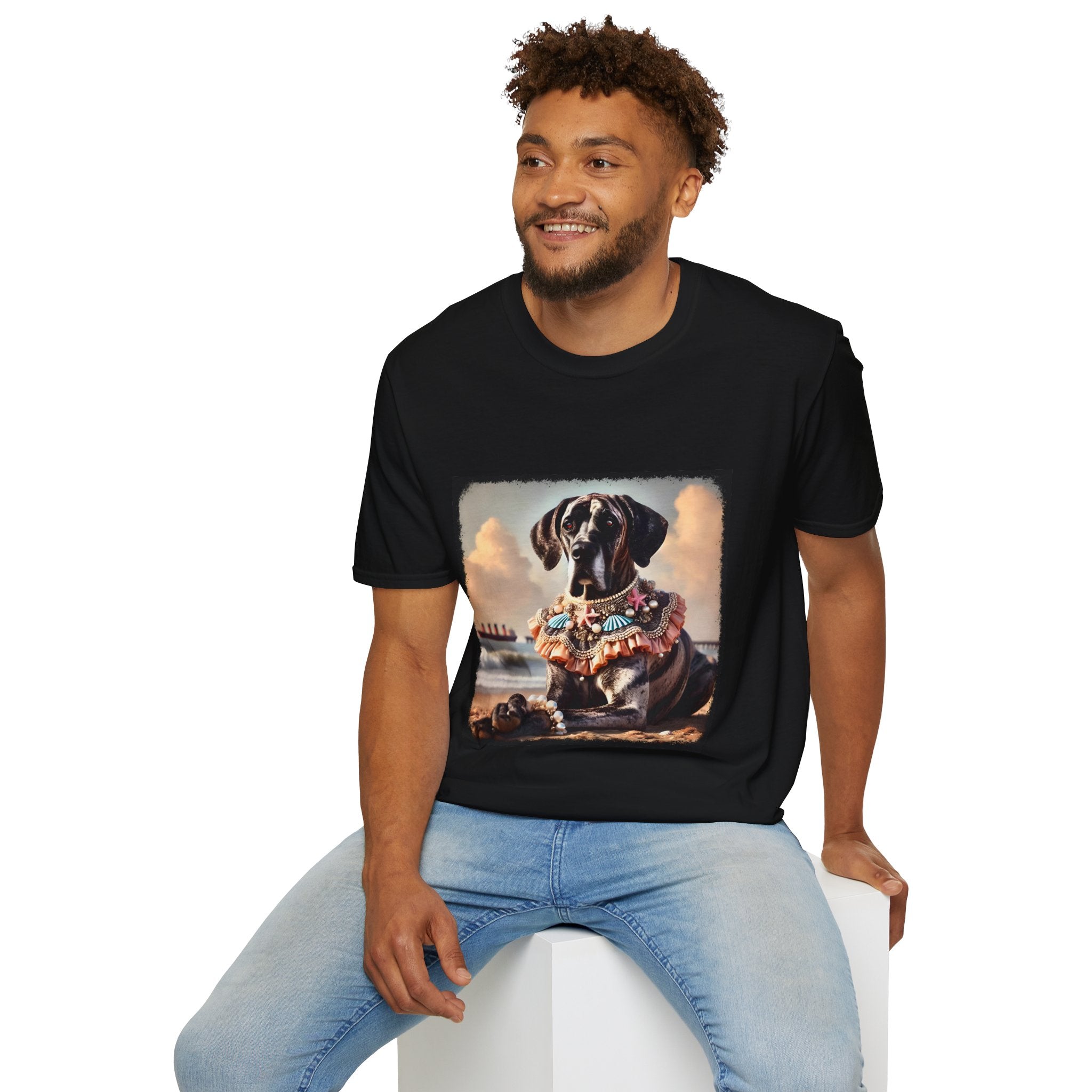 Great Dane Beach Brindle | Unisex Dog T-Shirt