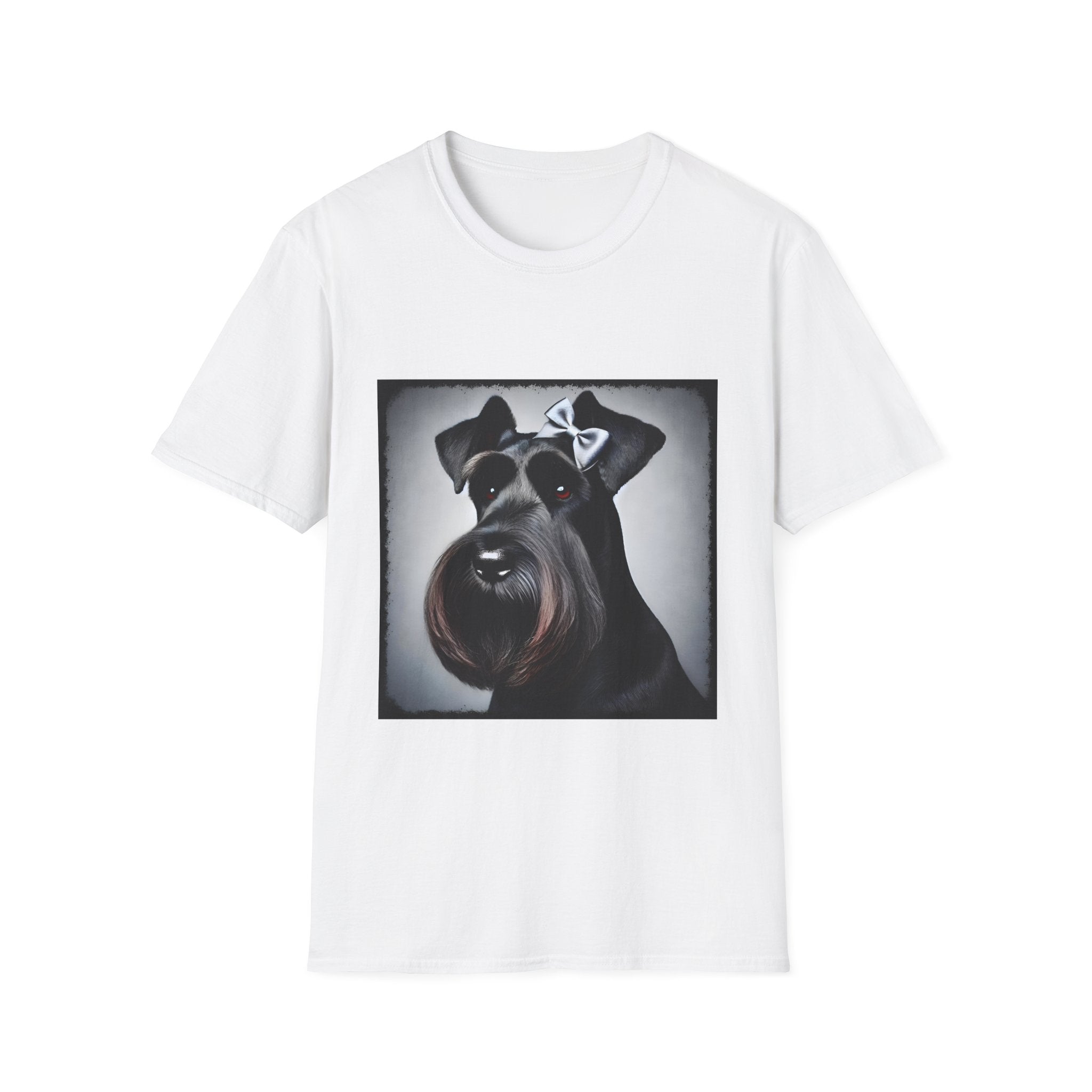 Schnauzer Bow Baddie | Unisex Dog T-Shirt