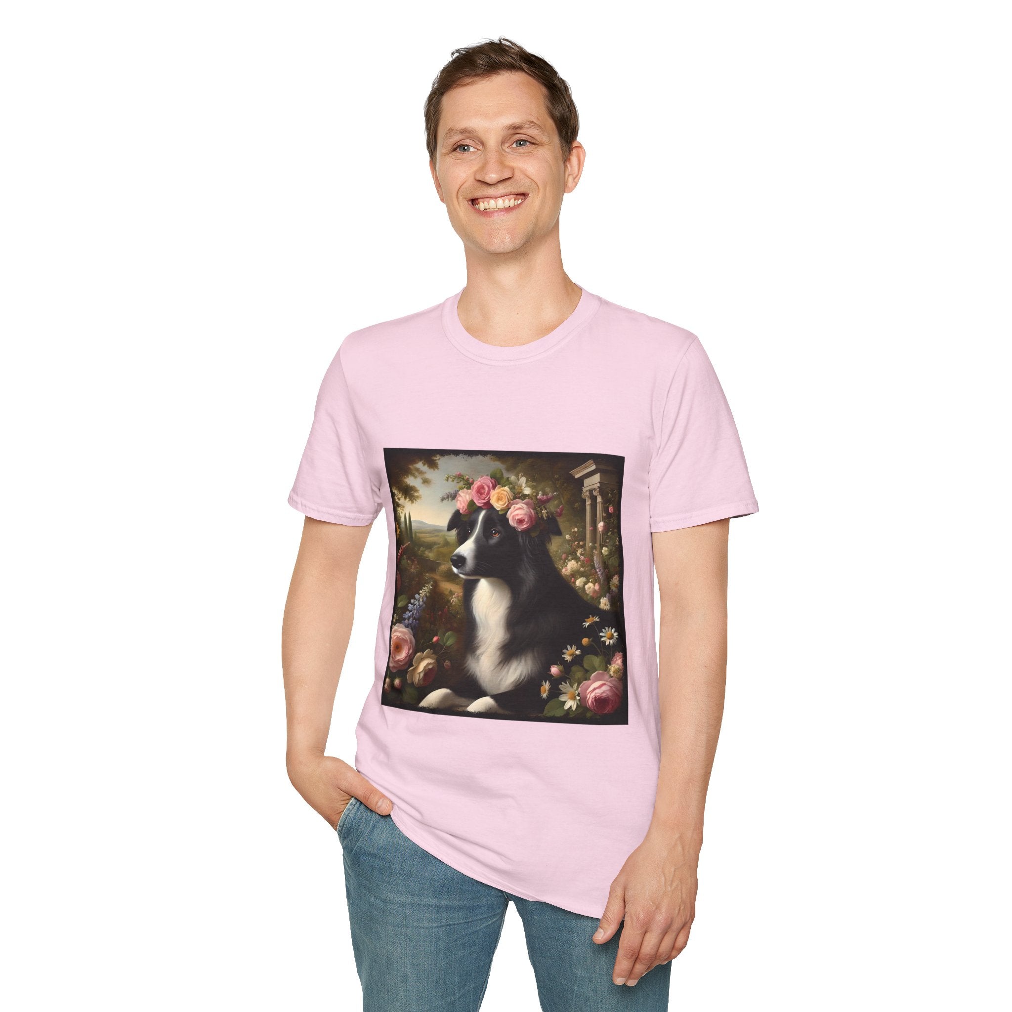 Border Collie Divine Garden | Unisex Dog T-Shirt