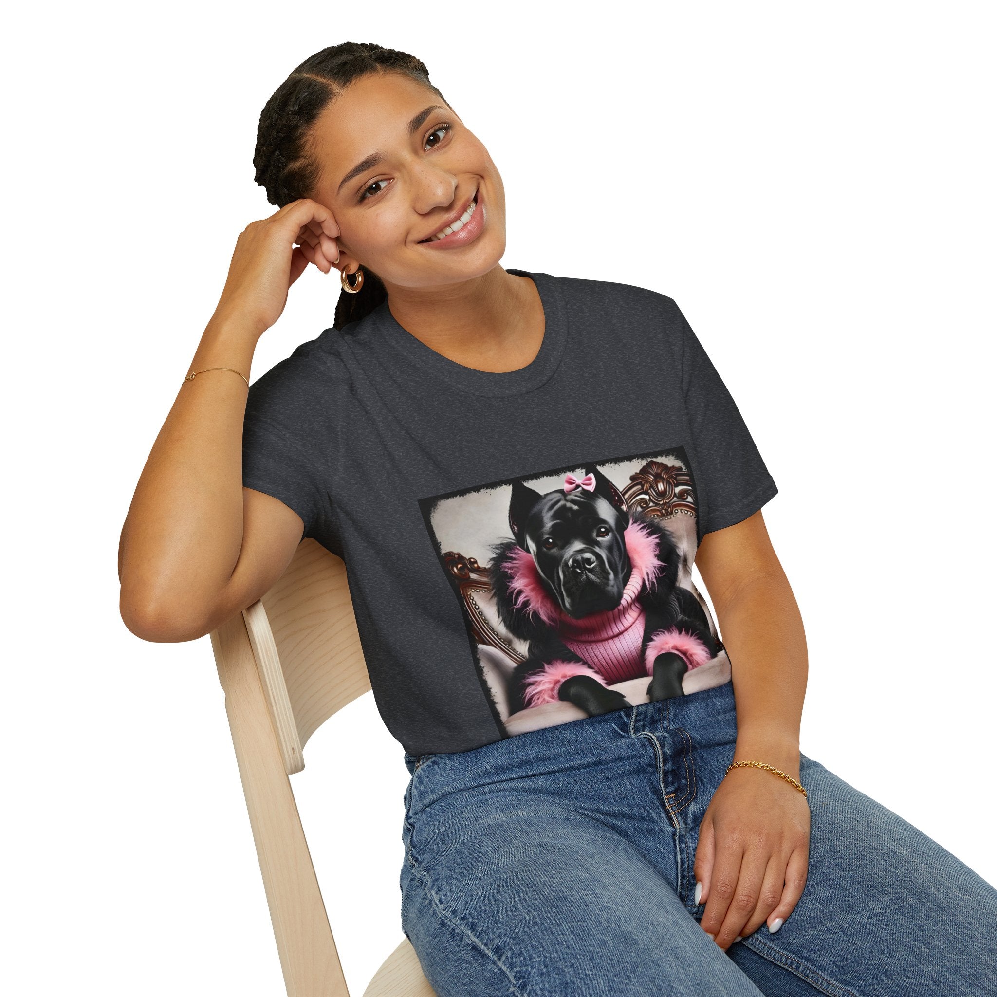 Cane Corso Pink Rebel | Unisex Dog T-Shirt