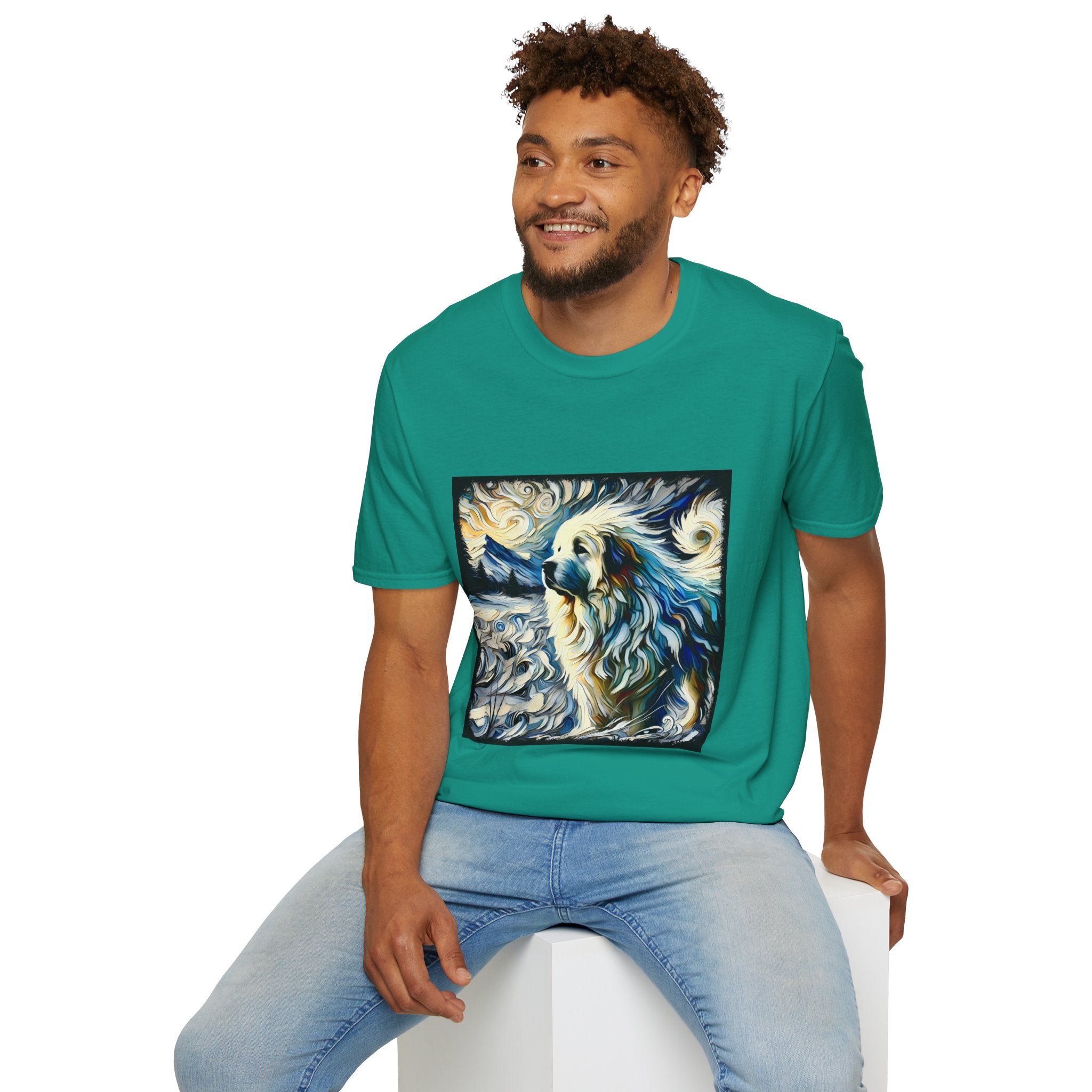 Great Pyrenees Snow Swirl | Unisex Dog T-Shirt